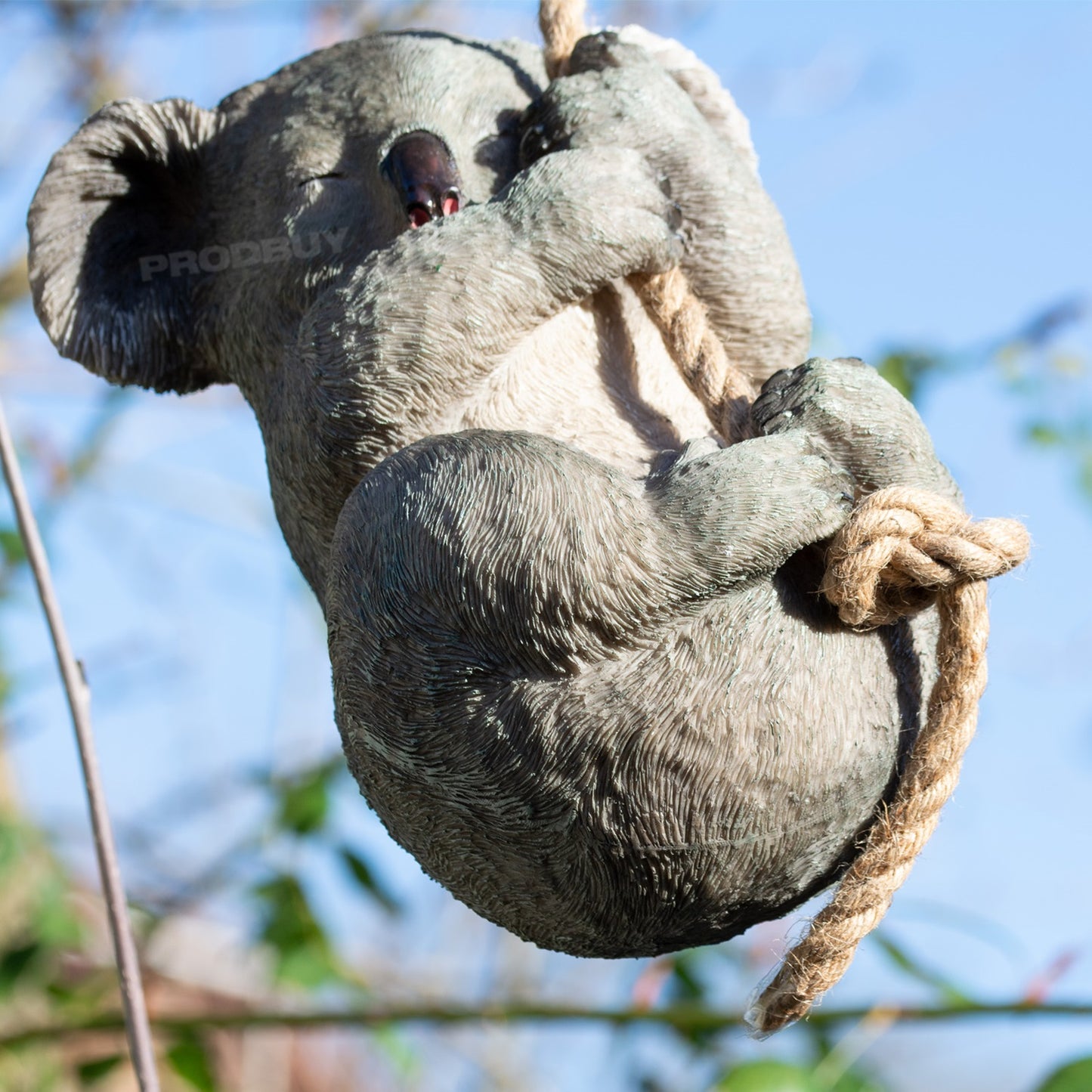 Sleeping Koala Tree Hanging Garden Ornament