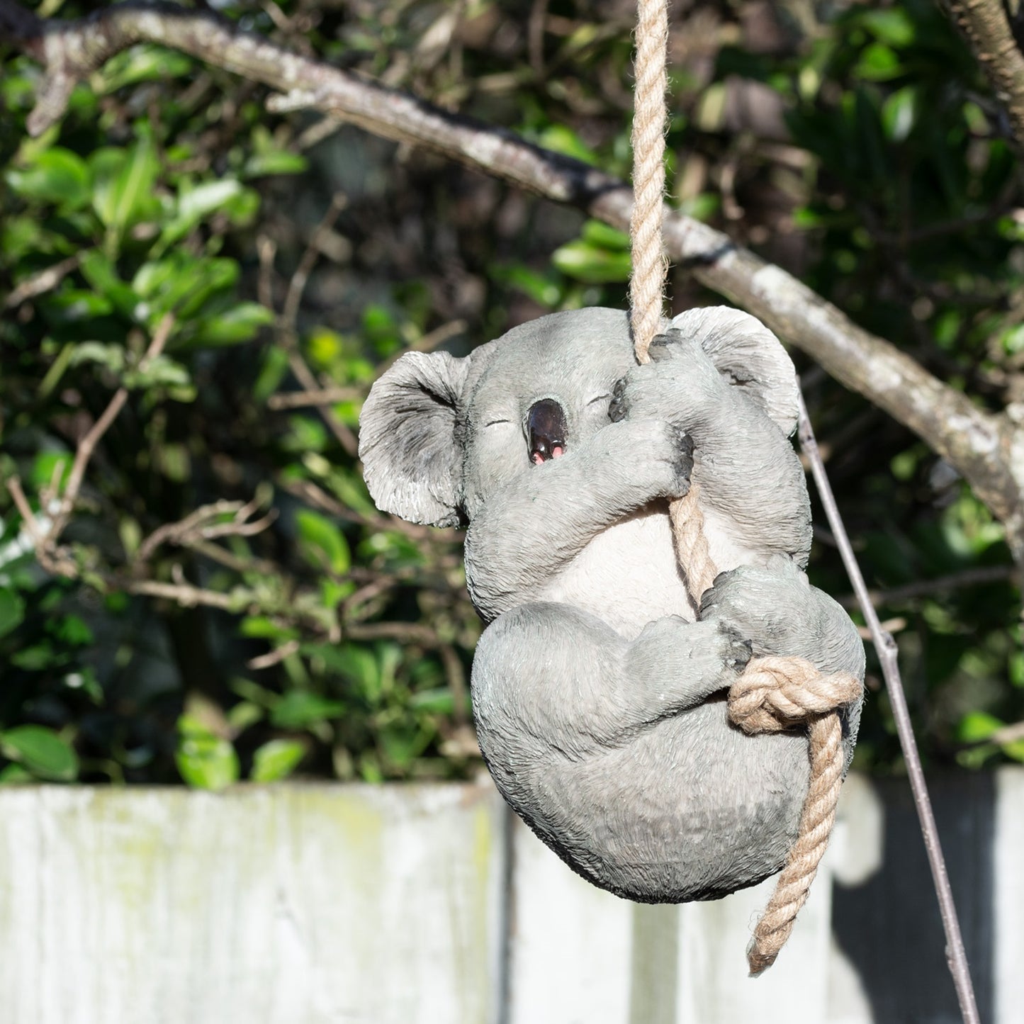 Sleeping Koala Tree Hanging Garden Ornament