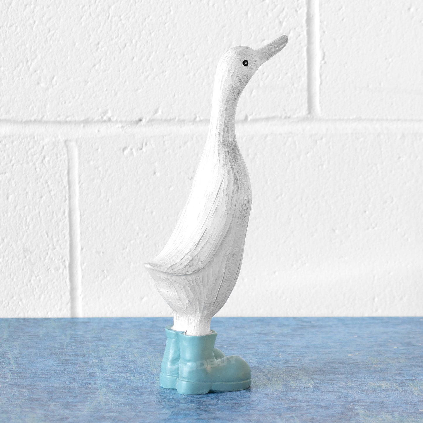 White & Blue 28cm Duck In Boots