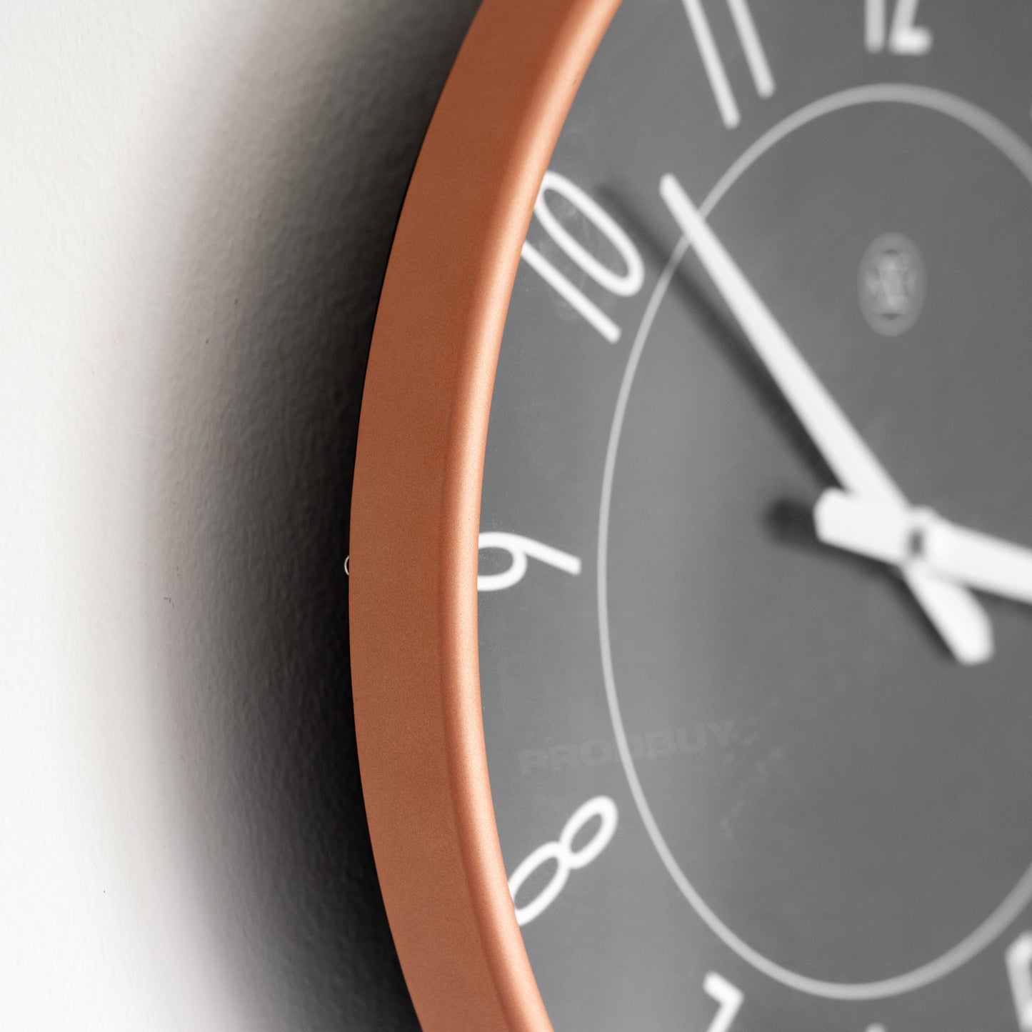 nXt - 29.5cm Round Matt Rose Gold Case Wall Clock