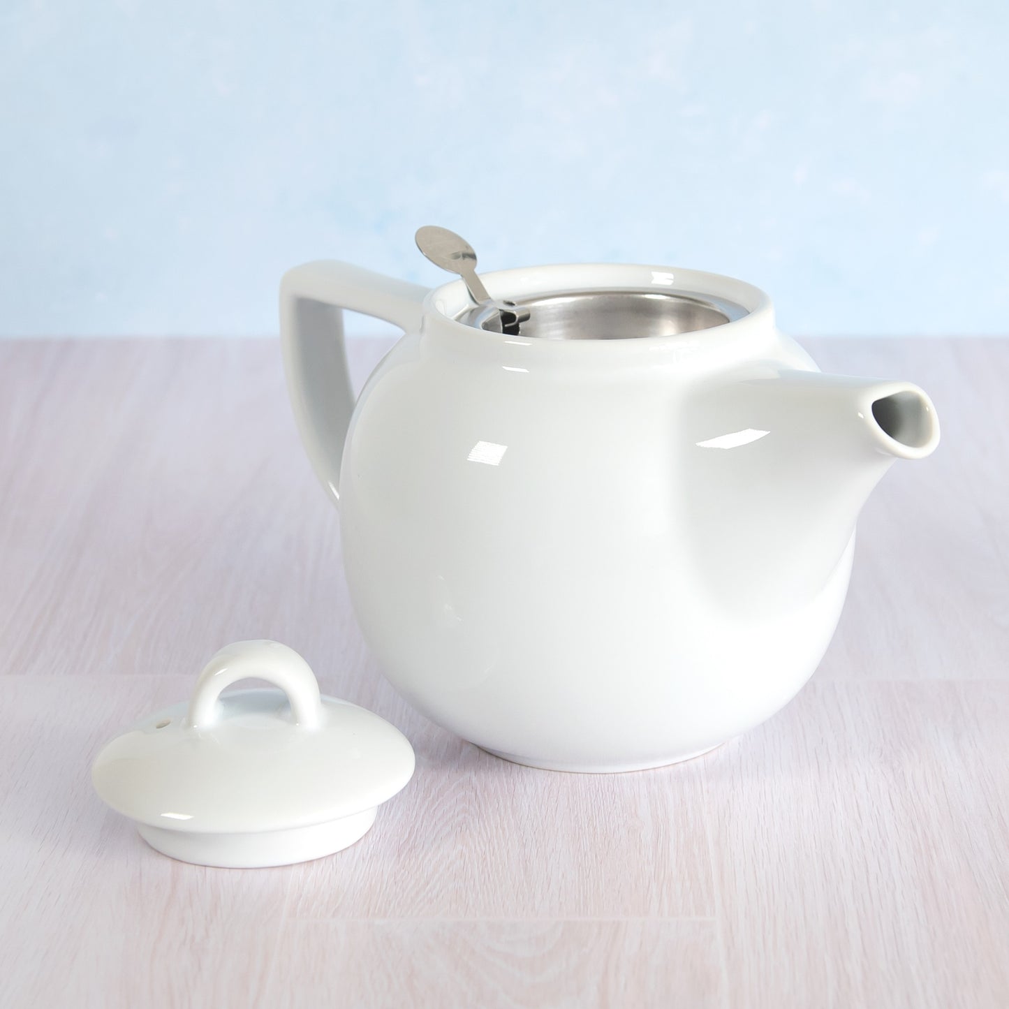 800ml Ceramic Teapot with Stainless Steel Infuser