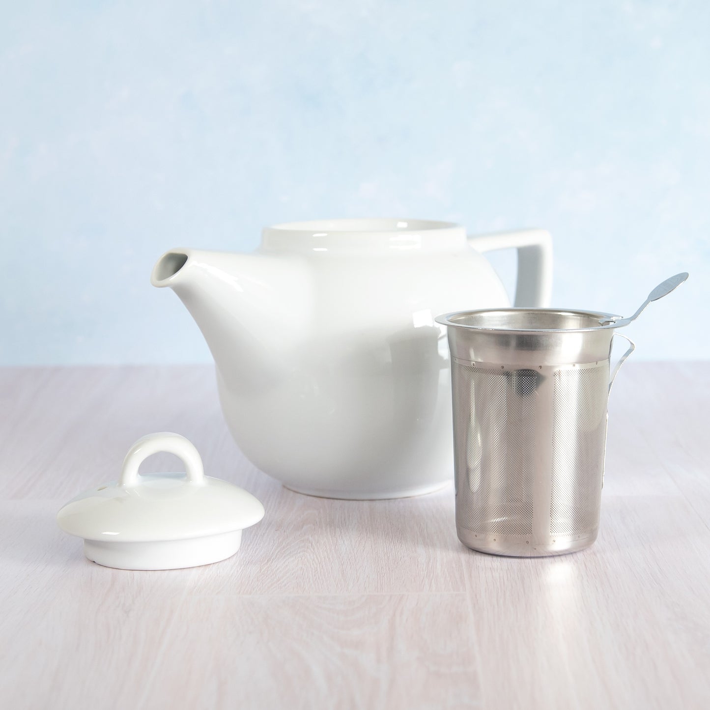 800ml Ceramic Teapot with Stainless Steel Infuser