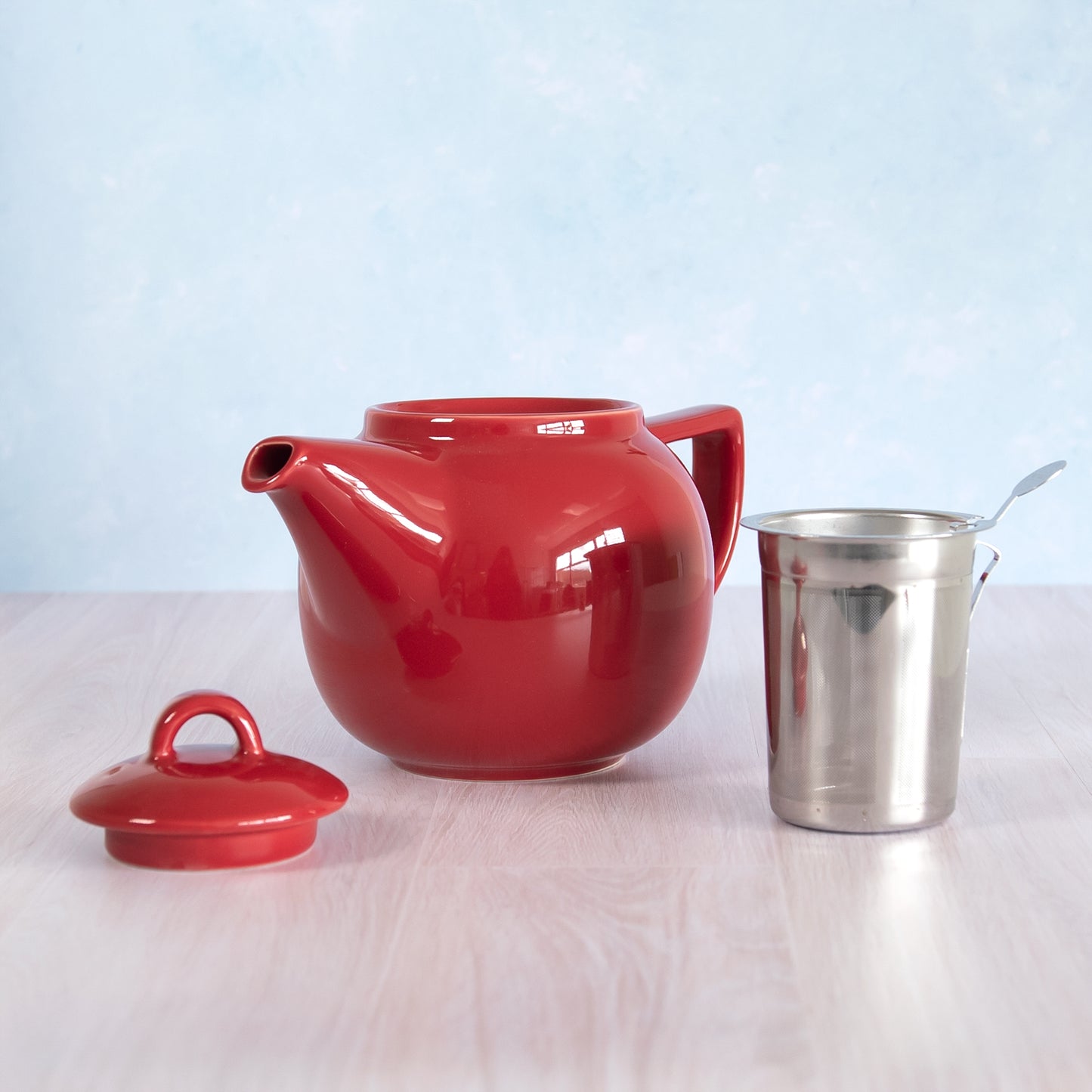 800ml Ceramic Teapot with Stainless Steel Infuser