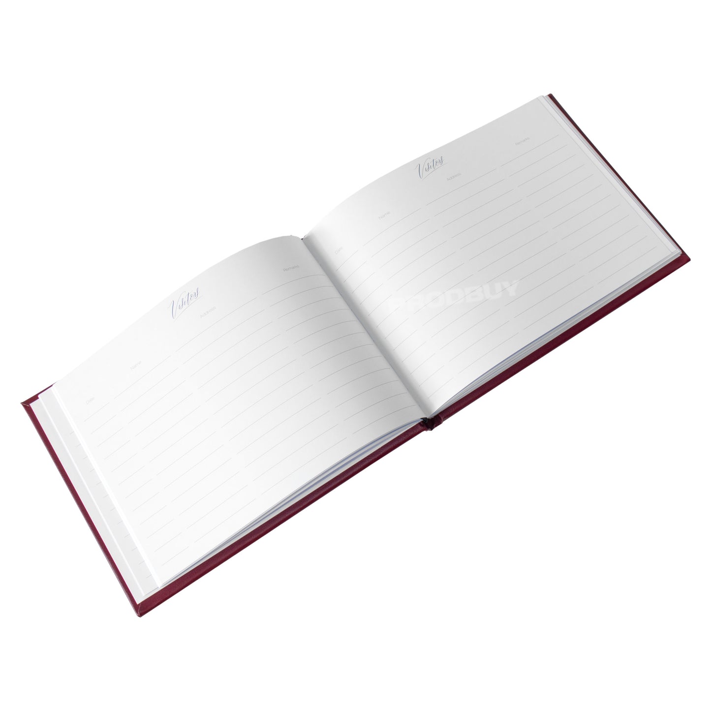 Faux Leather Hotel Visitors Guest Reception Book