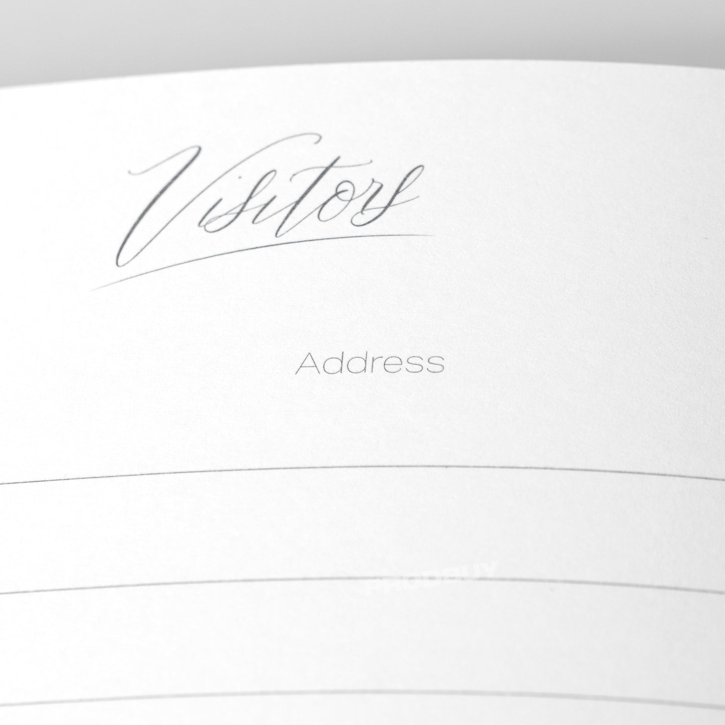 Faux Leather Hotel Visitors Guest Reception Book