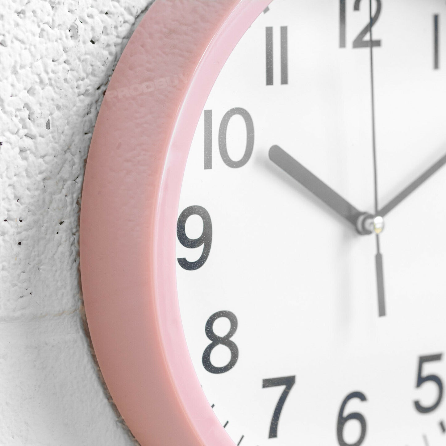 Pink 22cm Modern Plastic Wall Clock
