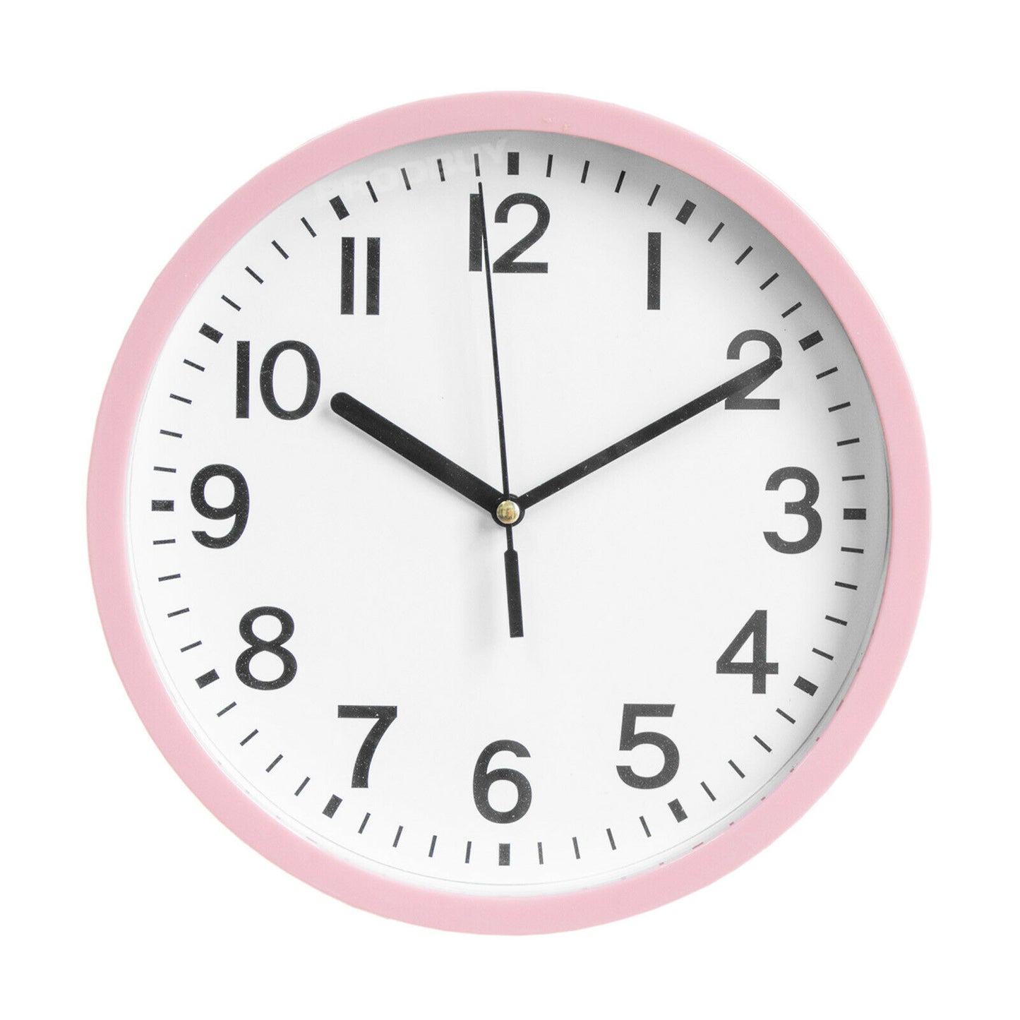 Pink 22cm Modern Plastic Wall Clock
