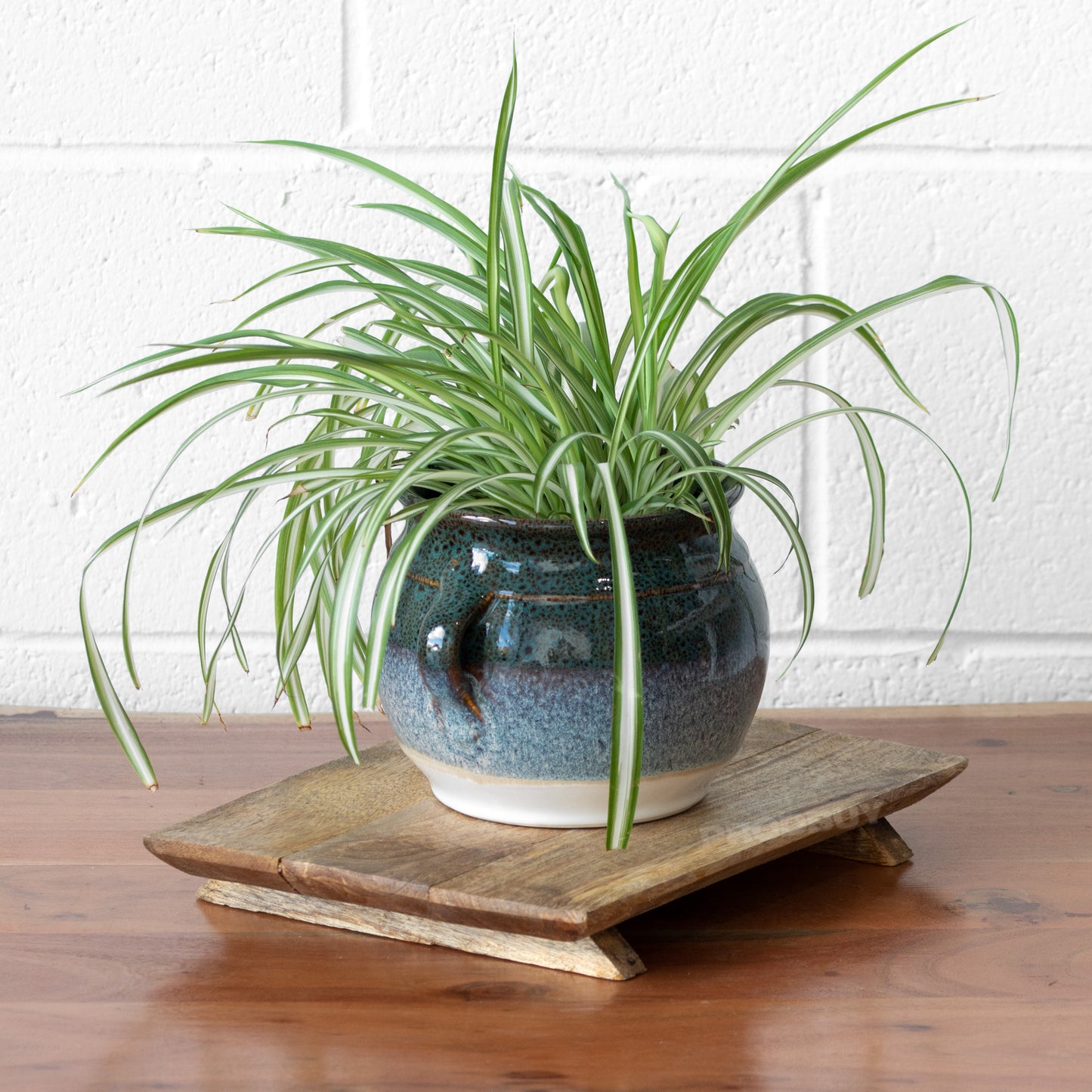 Wooden Rectangular 30cm Plant Pot Stand Holder