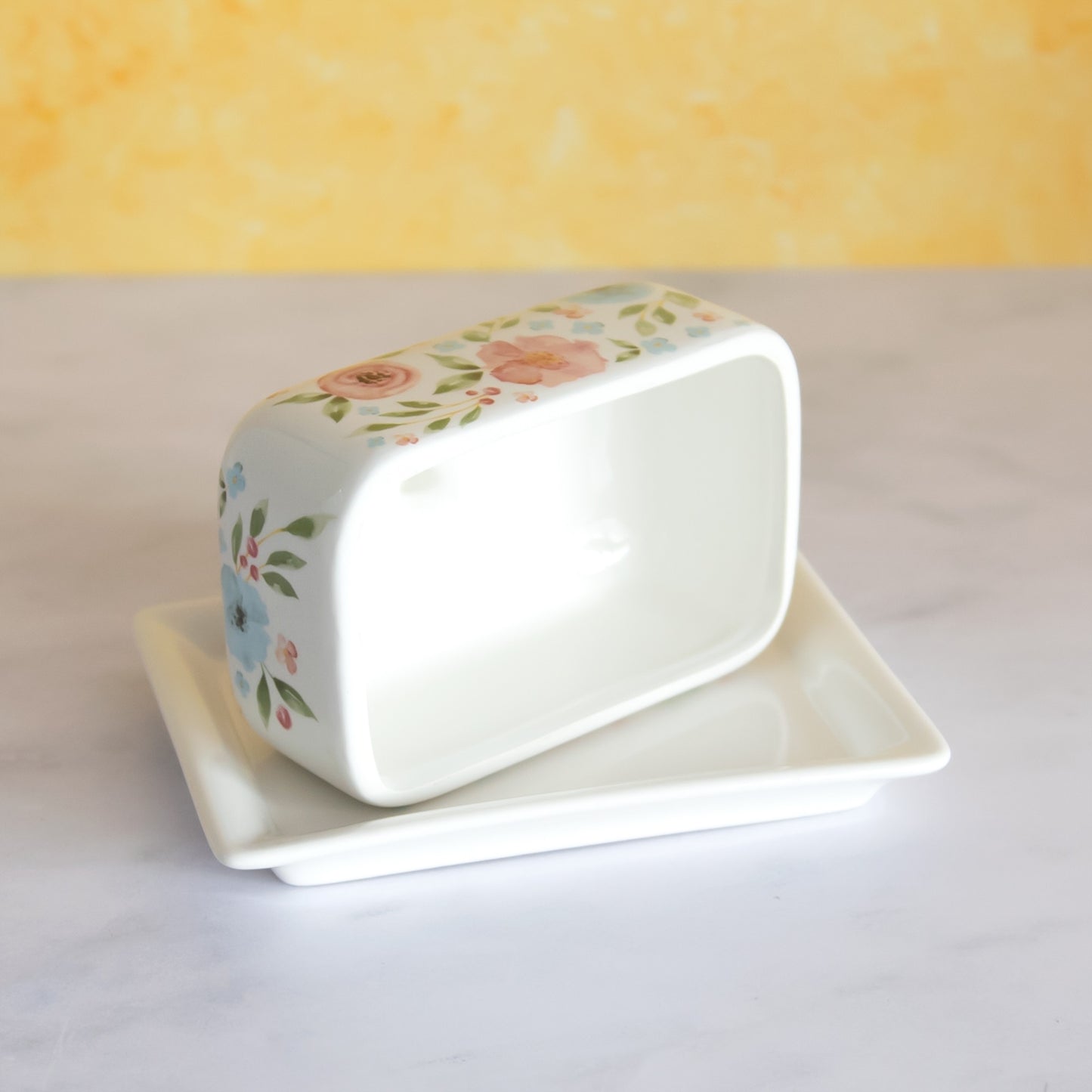 Pretty Floral Butter Storage Dish