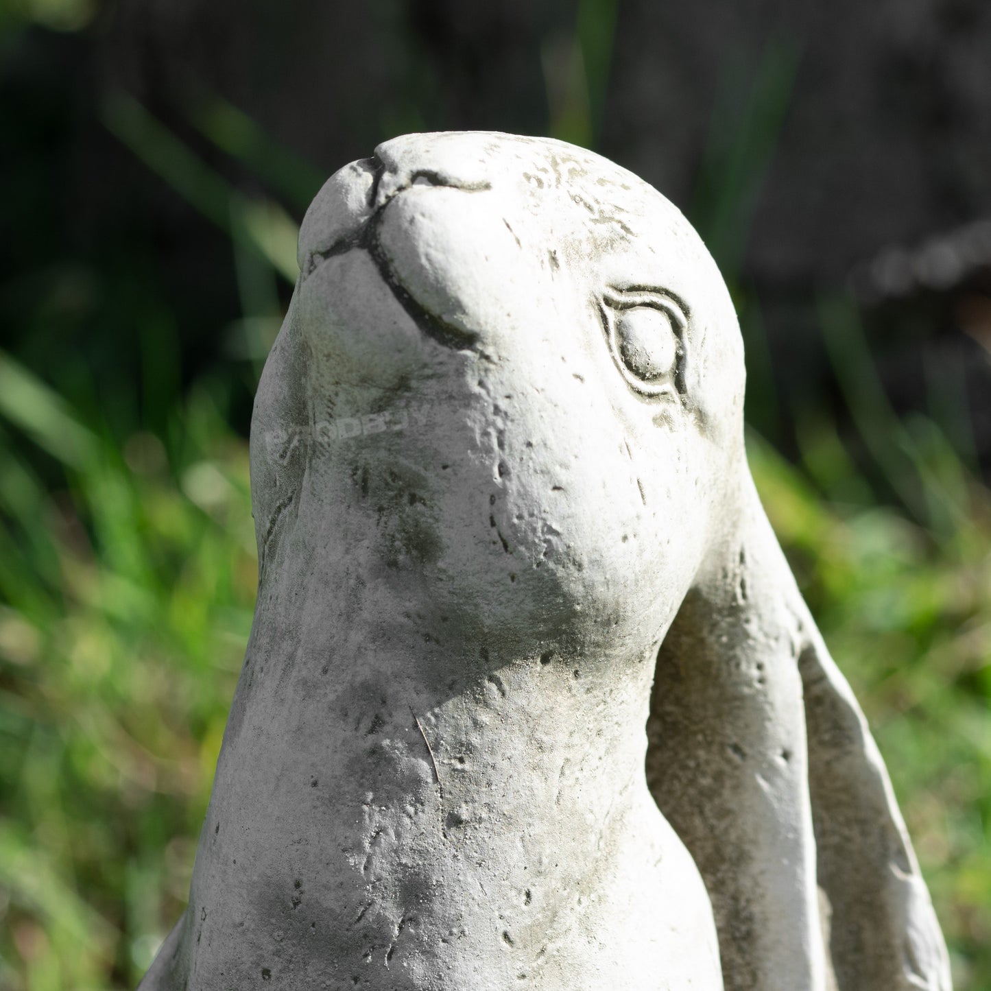 Heavy Stone 30cm Moon Gazing Hare Ornament