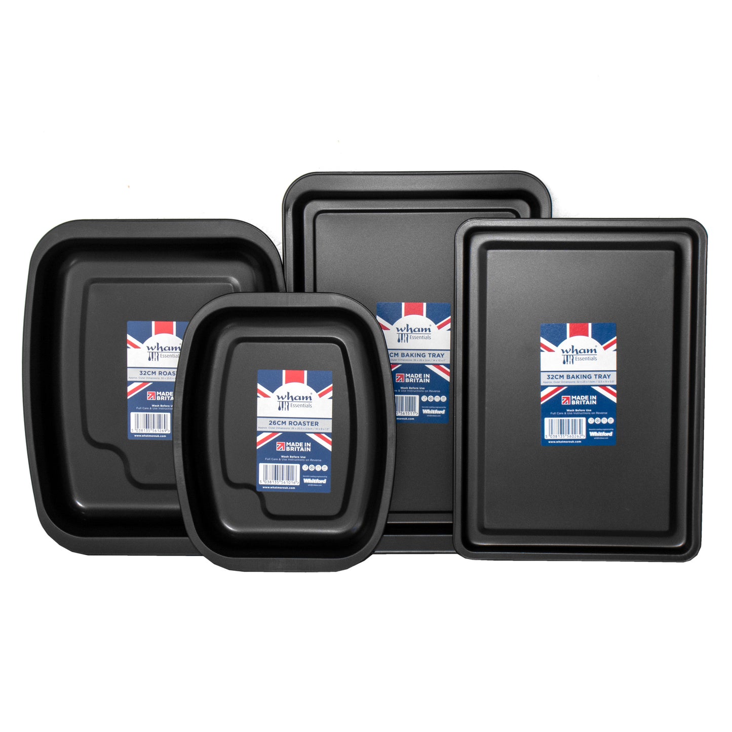 Set of 4 Non-Stick Roasting & Baking Trays
