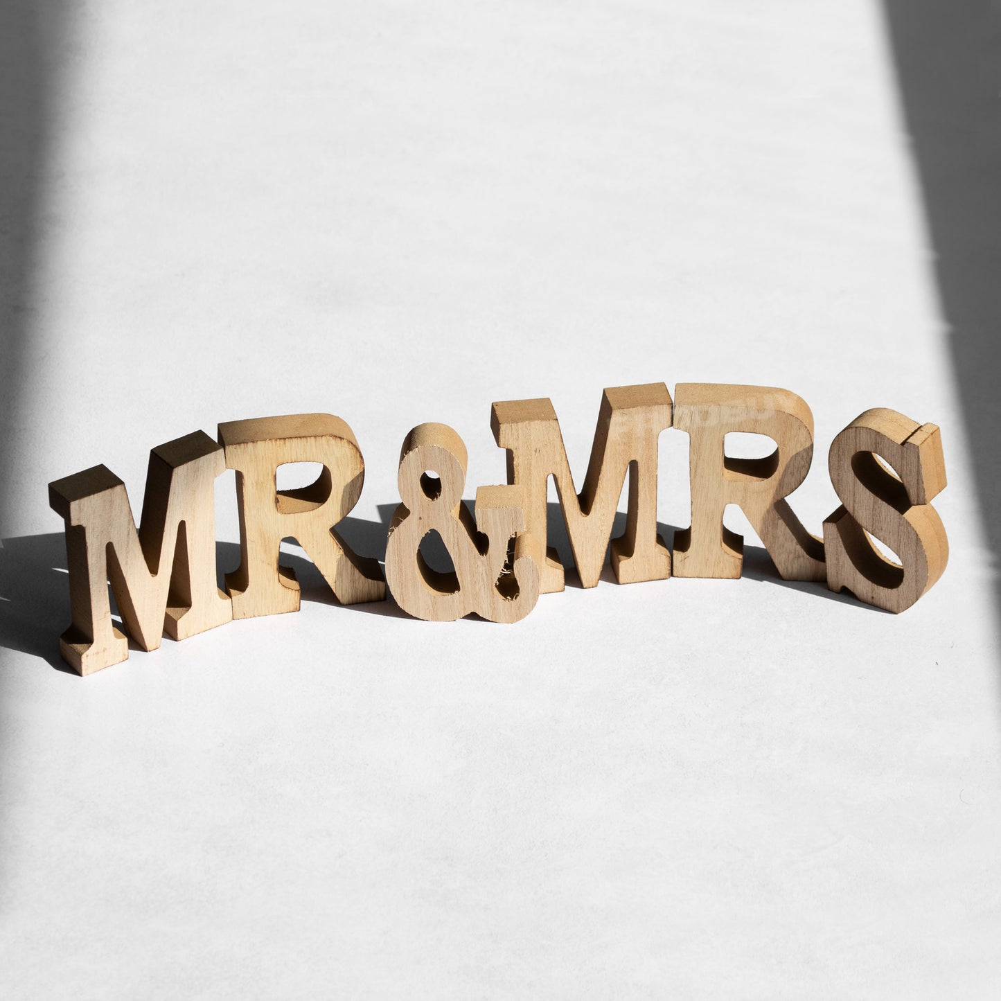 Mr & Mrs Wooden Letters Sign