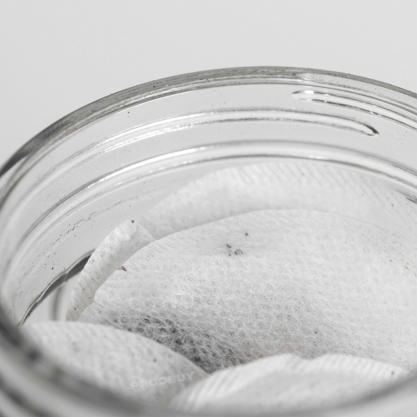 Set of 3 Ribbed 1 Litre Glass Storage Jars