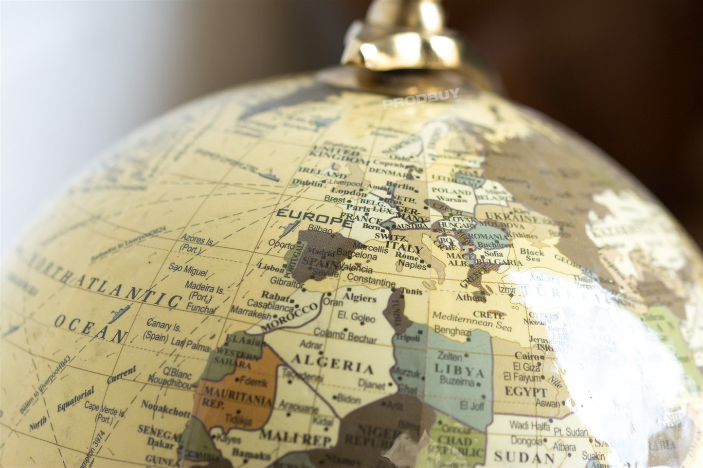 29.5cm Tall World Globe Home Decoration