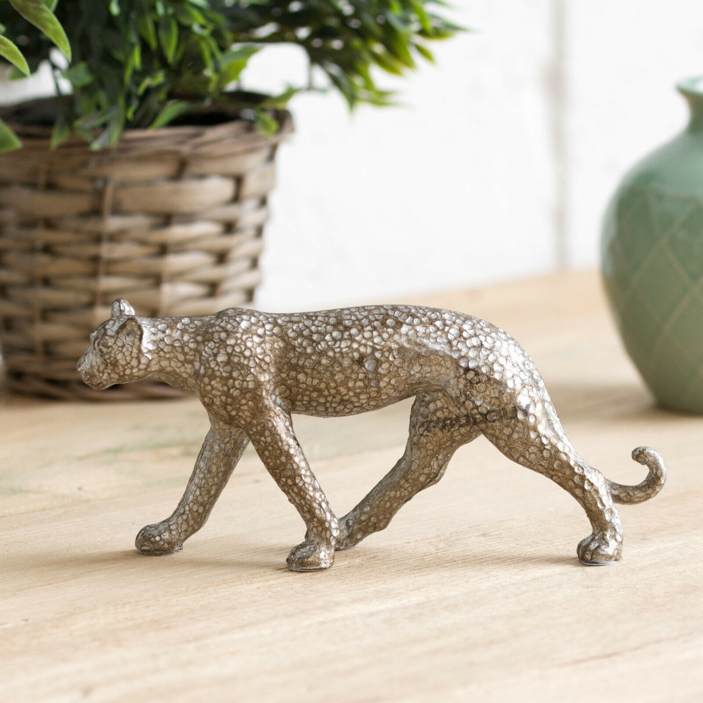 Standing Leopard Wild Cat Ornament