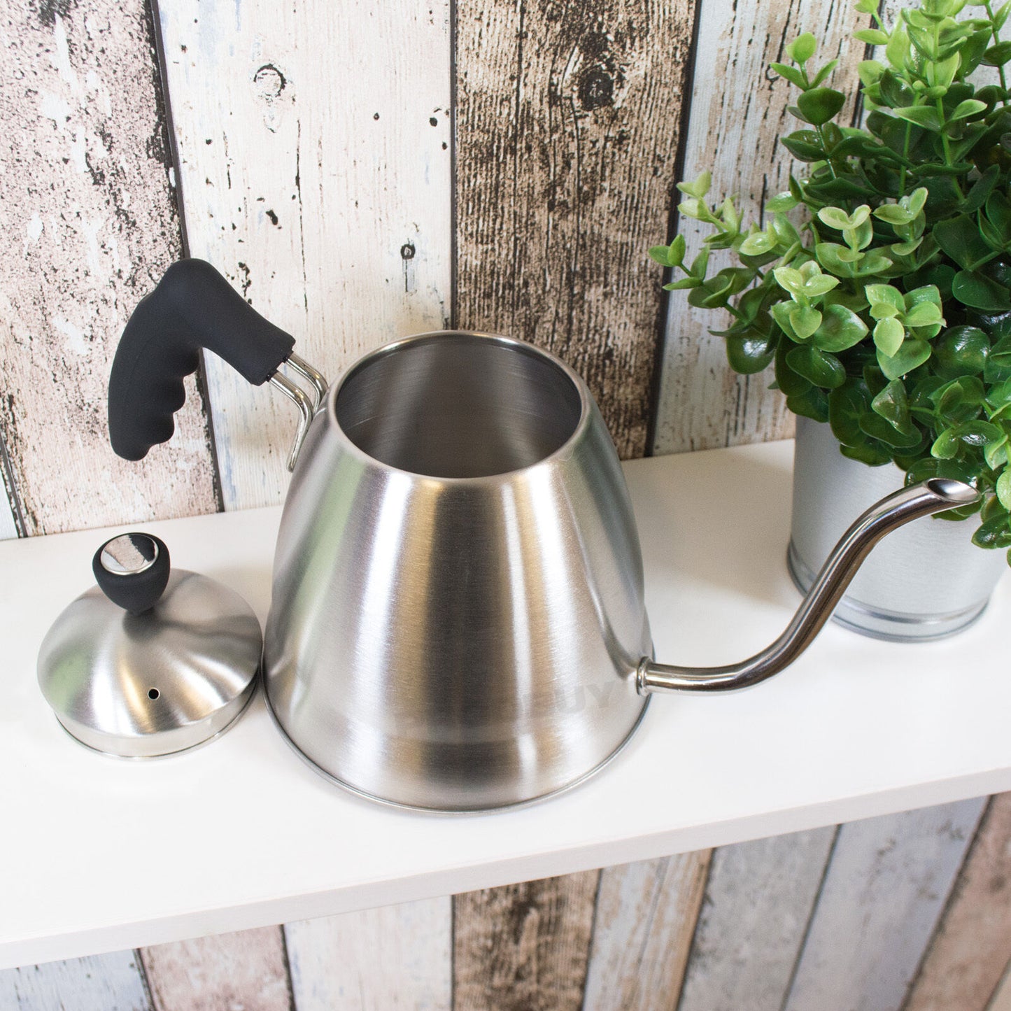 La Cafetiére 1.3L Stainless Steel Pour Drip Over Gooseneck Kettle Tea Coffee Pot