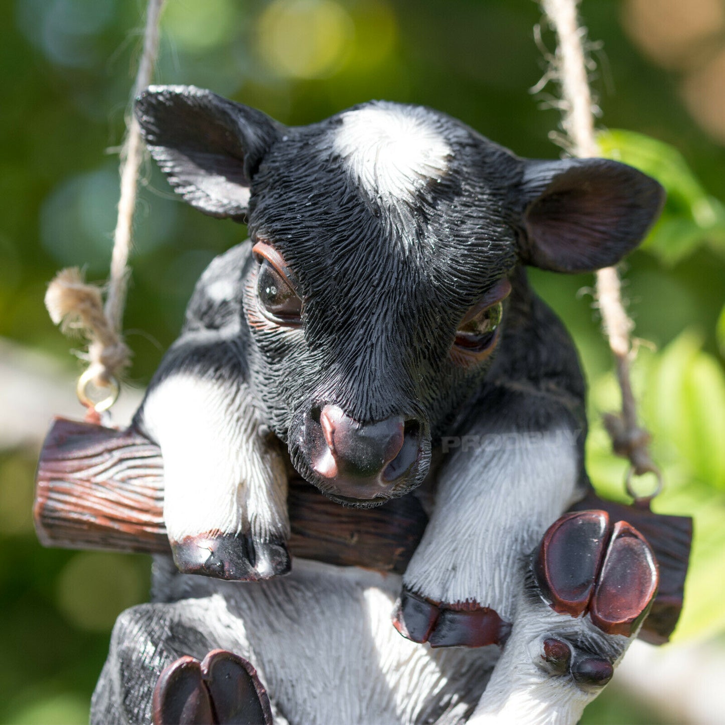 Hanging Cow Calf Ornament Garden Decoration Outdoor Sculpture Figurine Statue