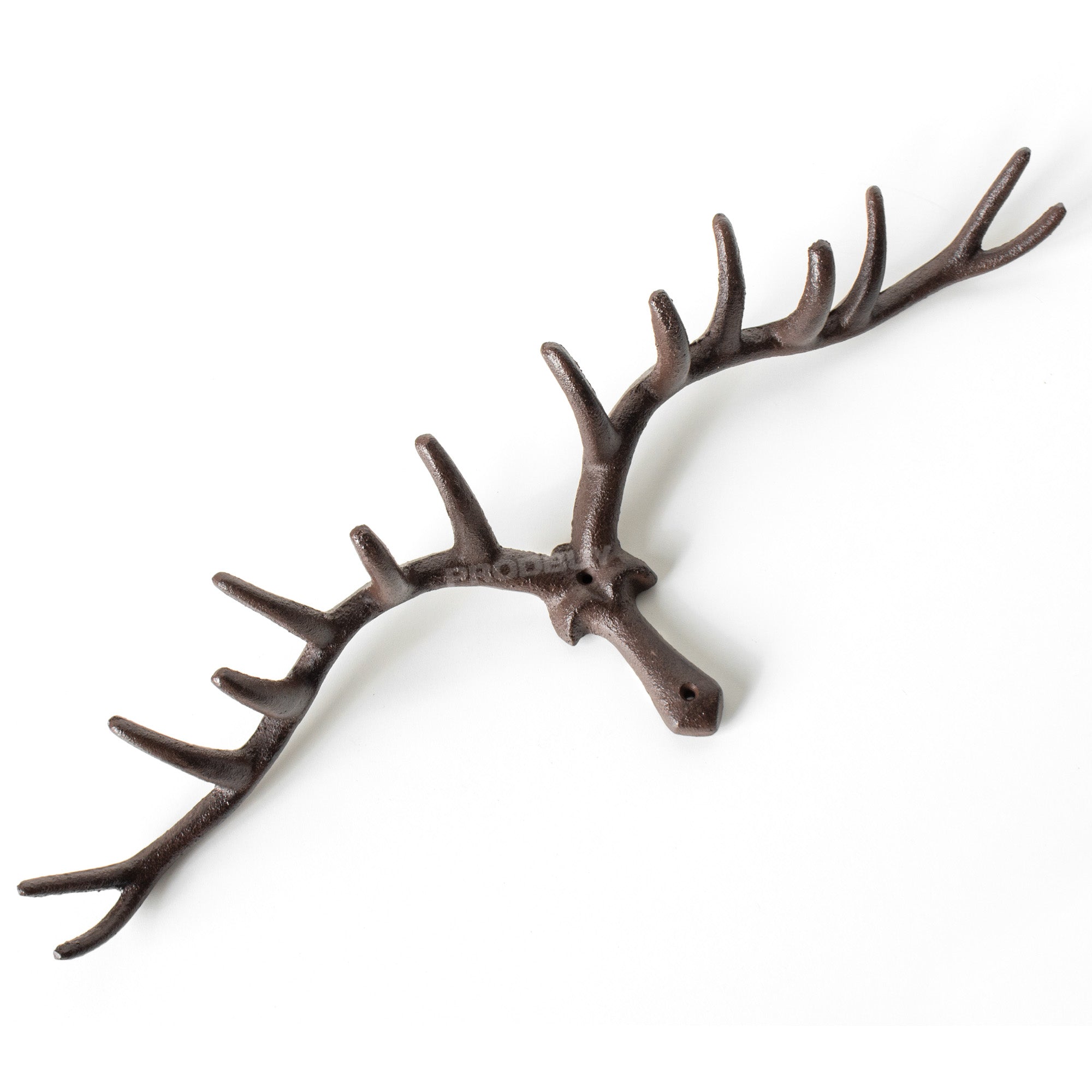 Vintage Cast Iron Moose Stag Head Wall Coat Hook – Robert David Home