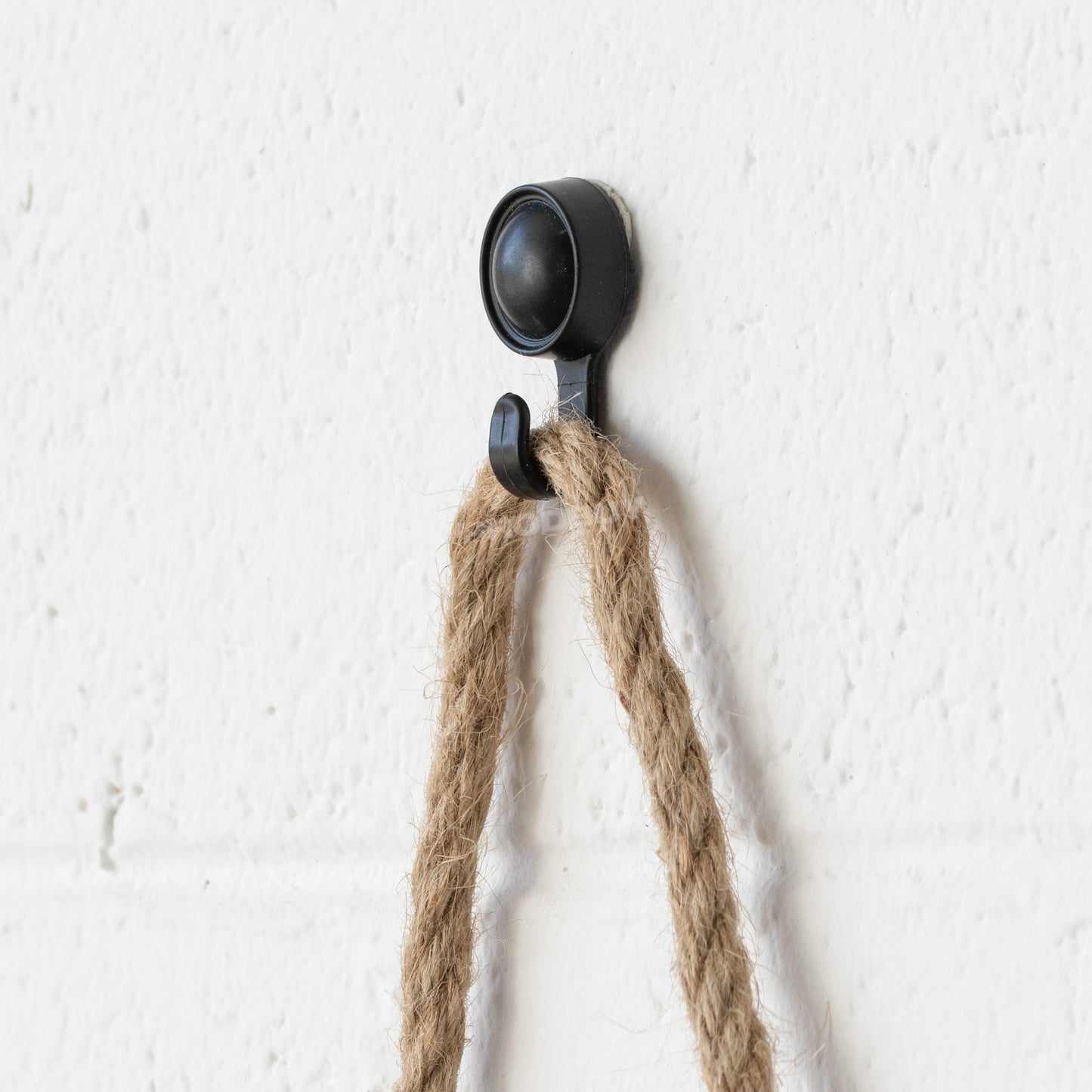 Set of 3 Small Hexagonal Black Rope Wall Mirrors