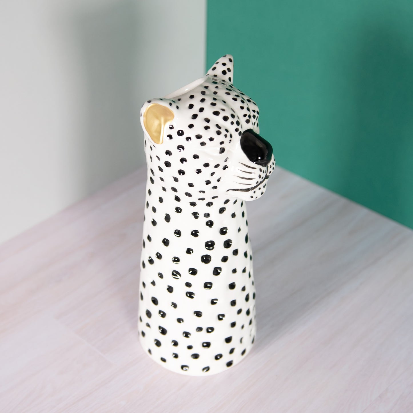 Large 30cm Decorative Ceramic Leopard Vase