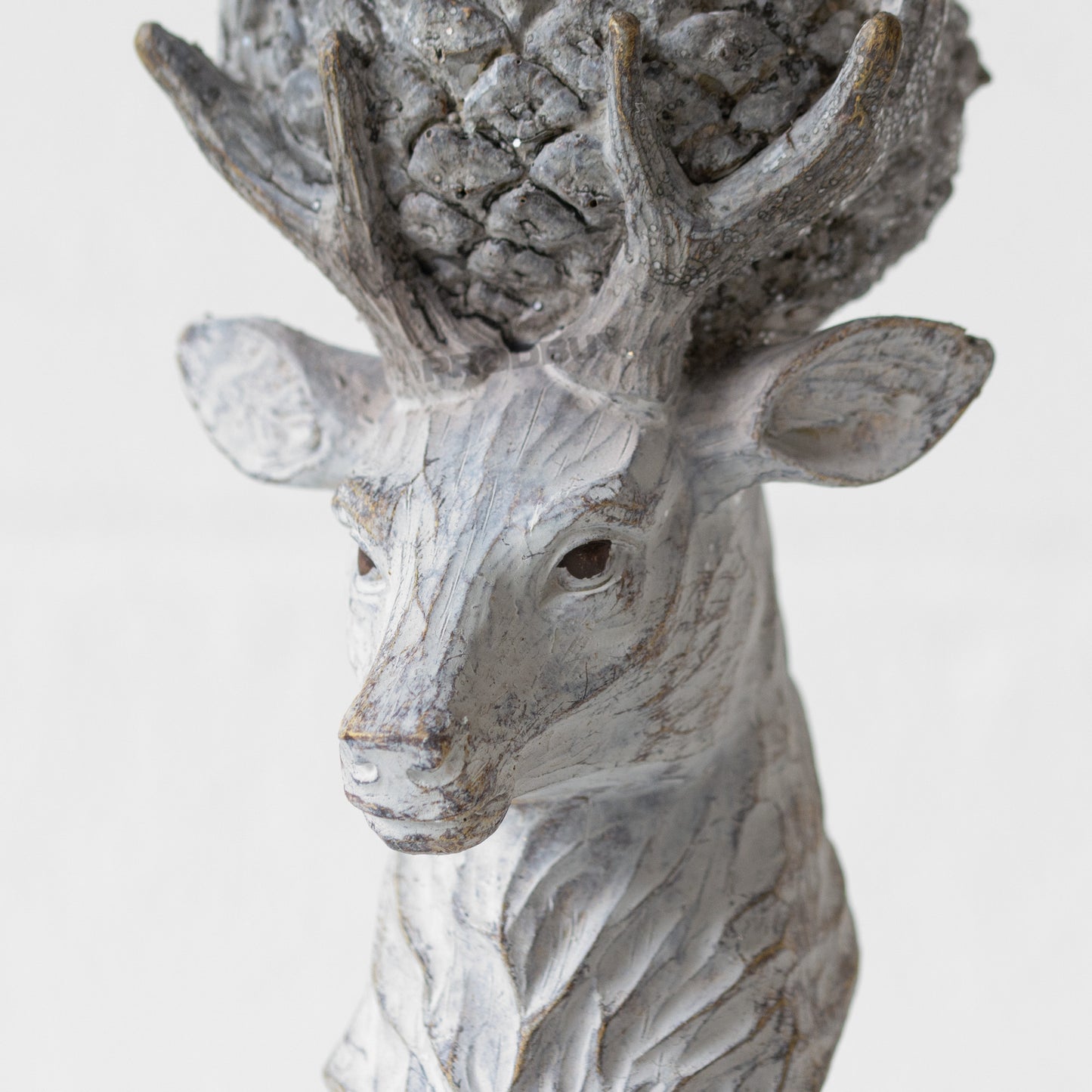 Stag Tall Resin Pillar Candle Holder
