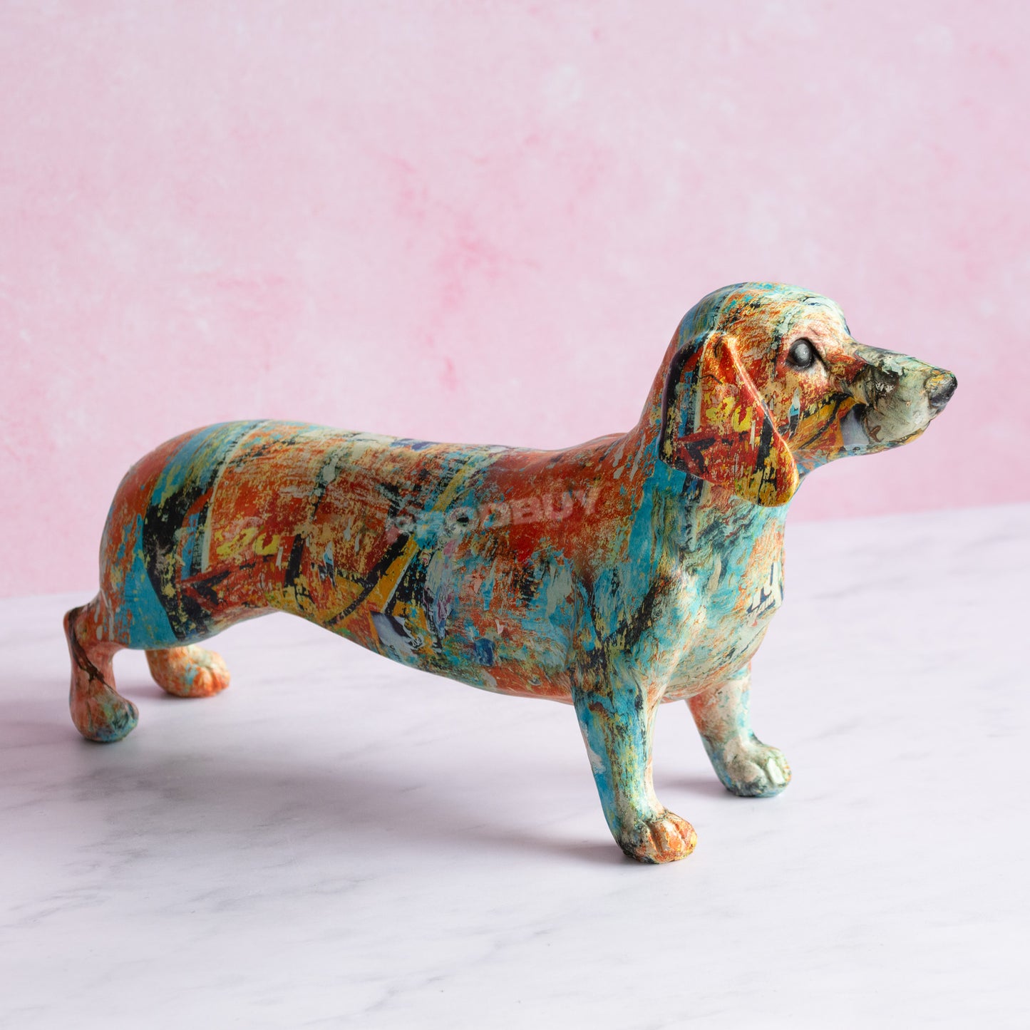 Sausage Dog Ornament 30cm Multicolour Dachshund
