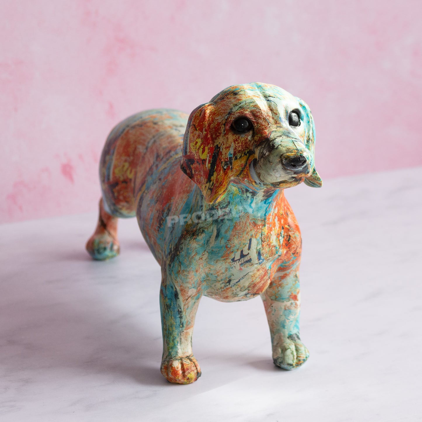 Sausage Dog Ornament 30cm Multicolour Dachshund