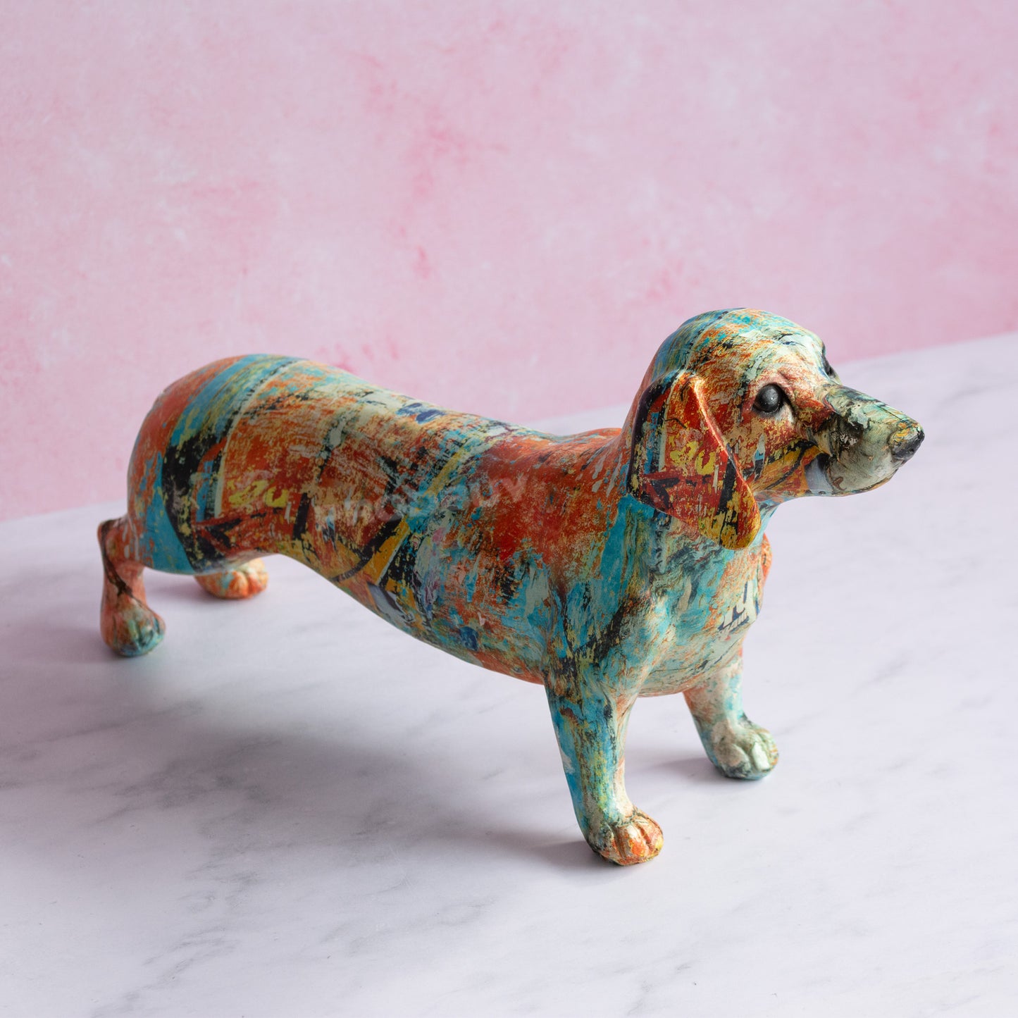 Sausage Dog Ornament 30cm Multicolour Dachshund