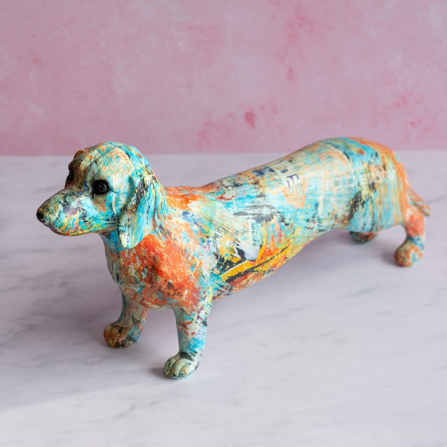 Sausage Dog Ornament 30cm Multicolour Dachshund