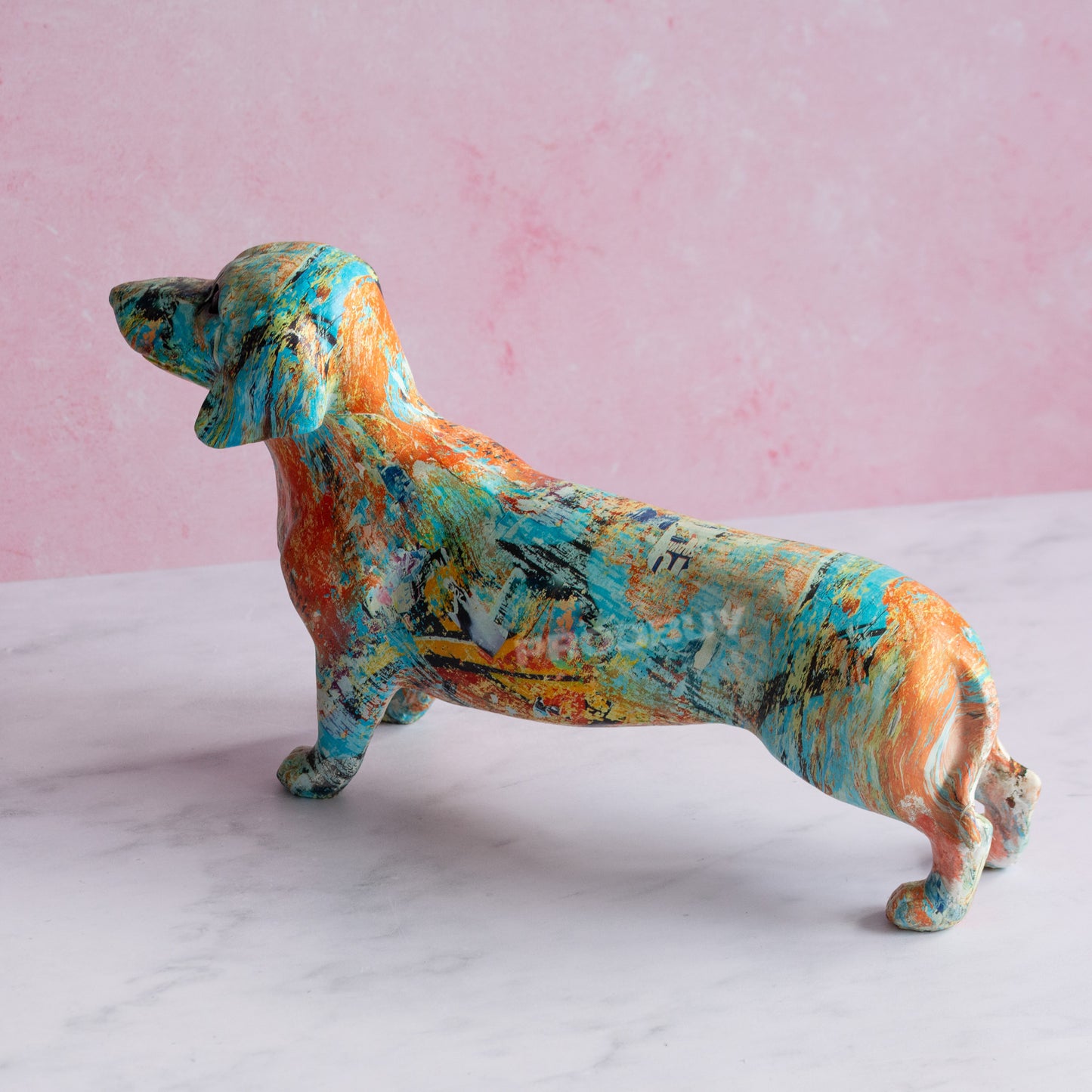 Sausage Dog Ornament 30cm Multicolour Dachshund