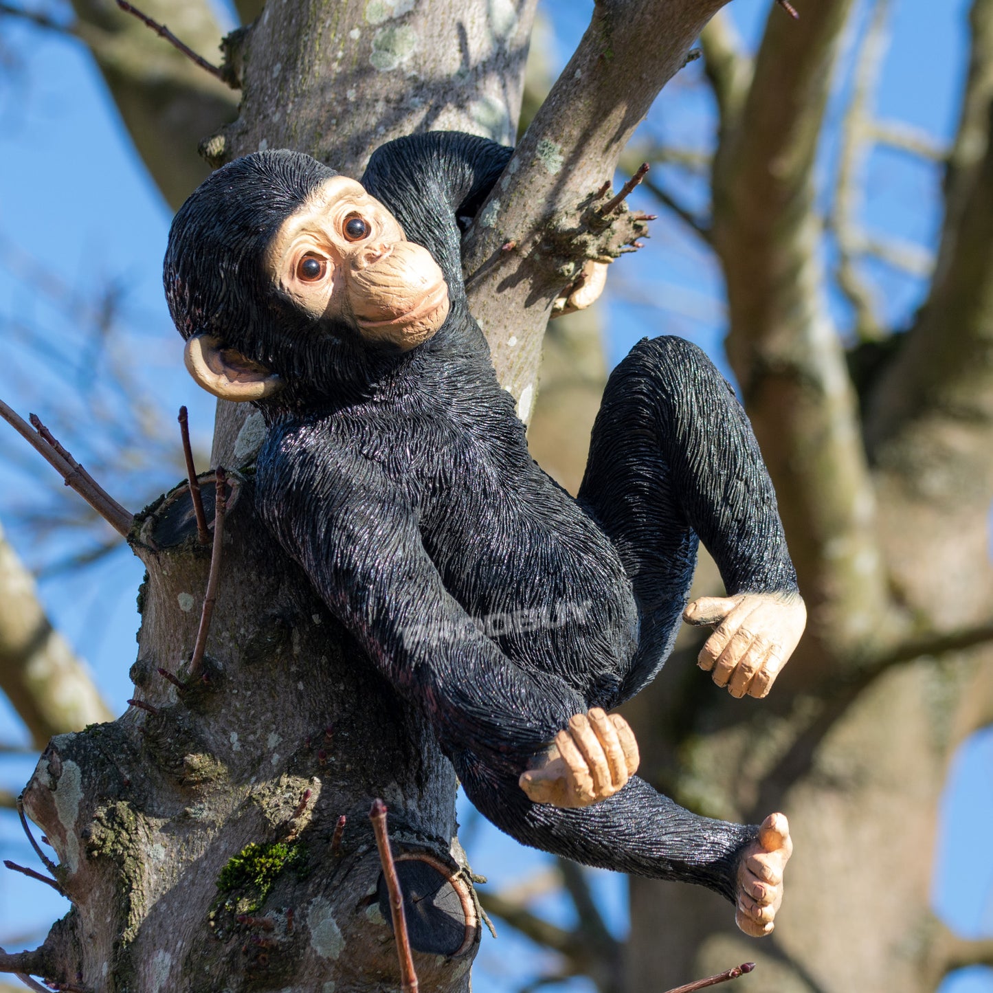 Fence Hanging Resin Monkey Garden Ornament