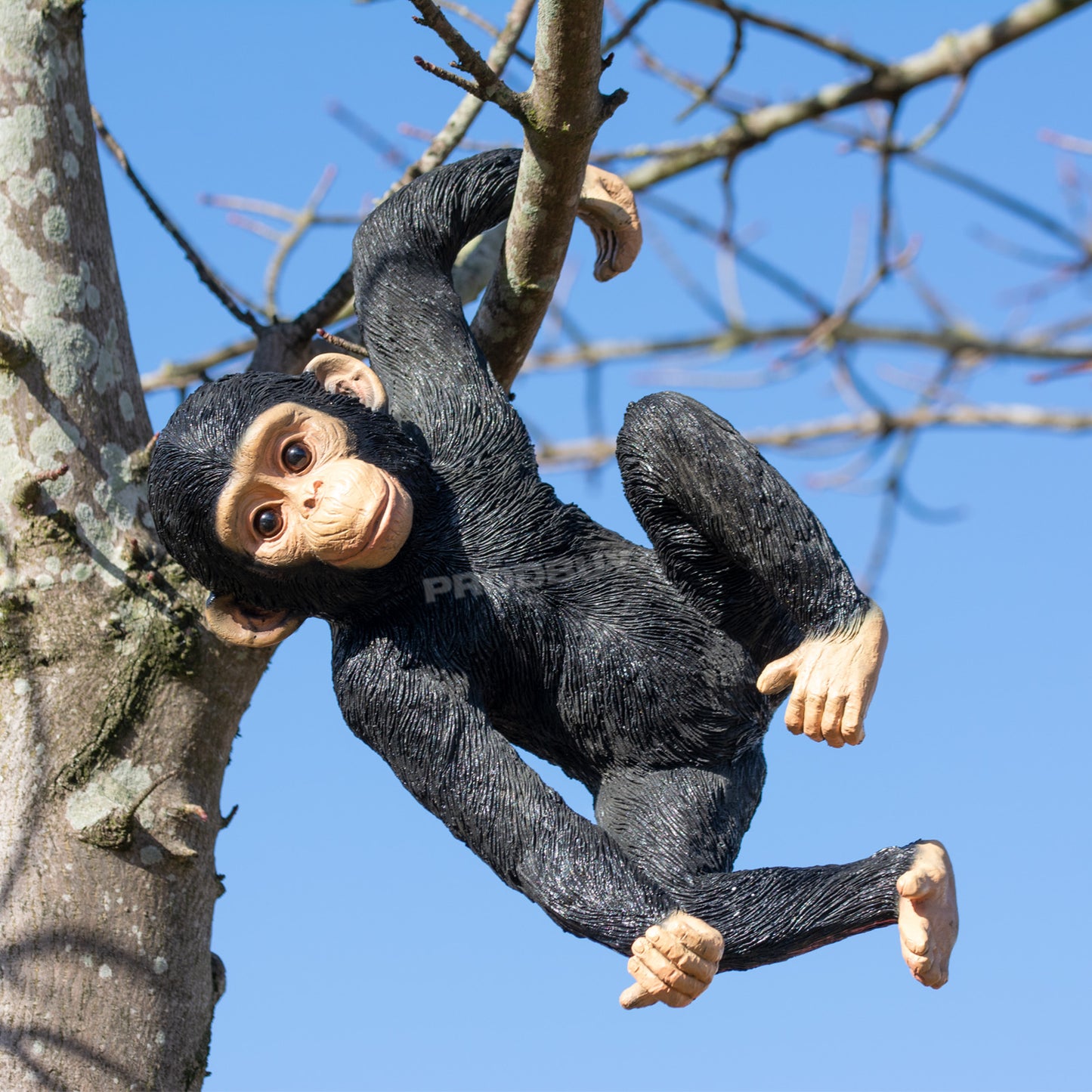 Fence Hanging Resin Monkey Garden Ornament