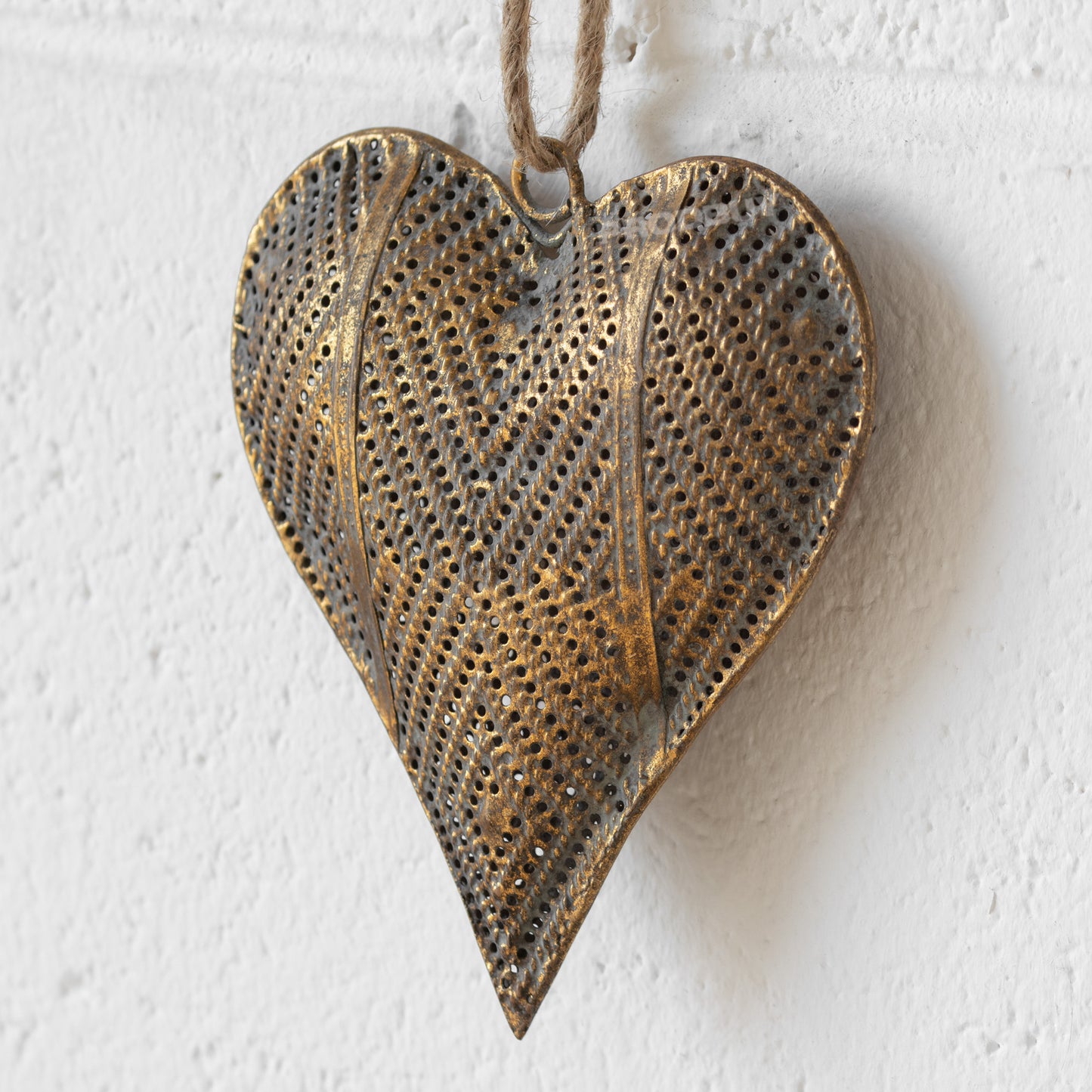 Hanging Heart Decoration Metal Ornament