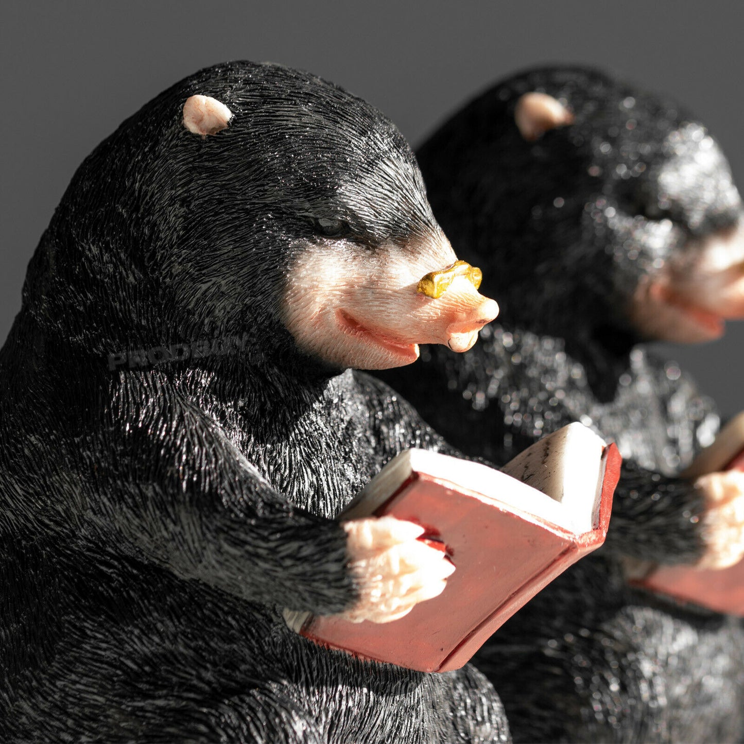 Pair of Mole Resin Ornamental Bookends