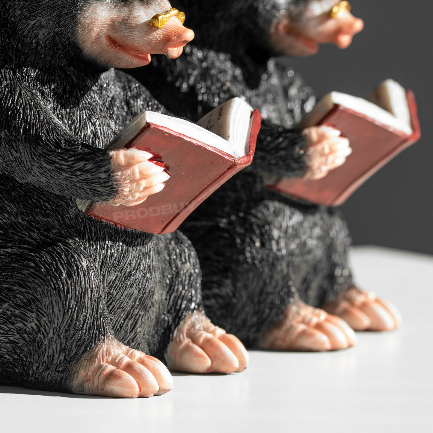 Pair of Mole Resin Ornamental Bookends