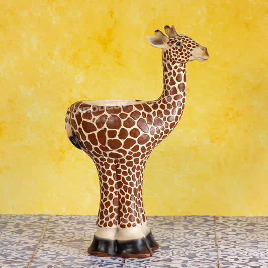 Wild Safari Animal Tall Resin Garden Plant Pot Ormanent