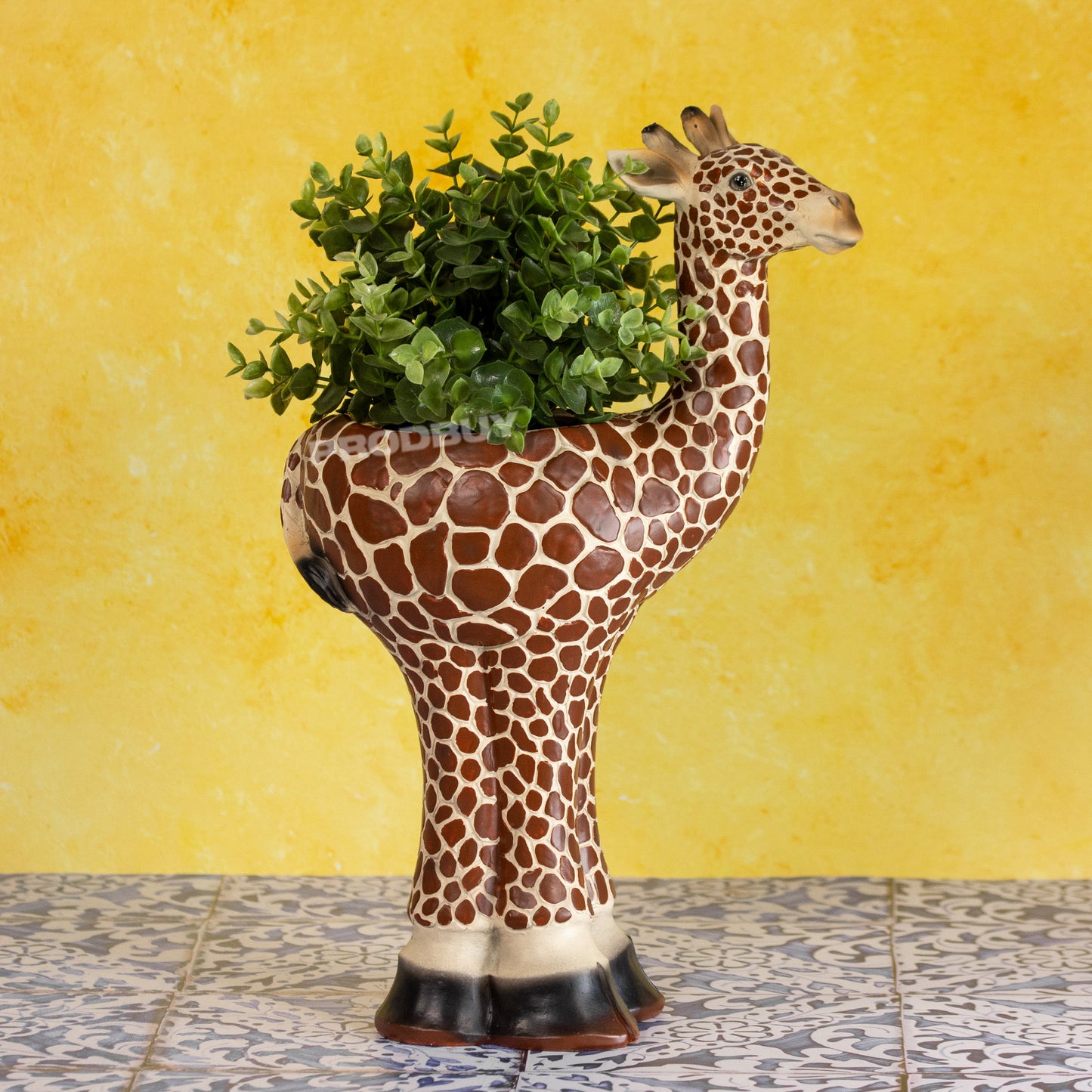 Wild Safari Animal Tall Resin Garden Plant Pot Ormanent