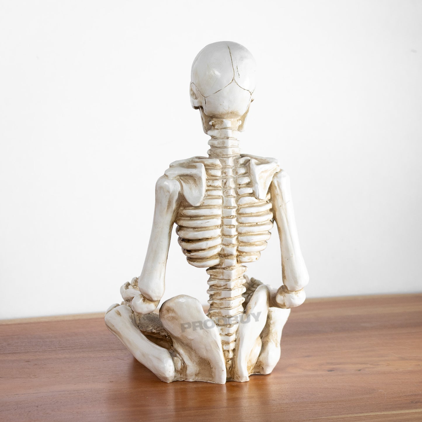 Sitting Skeleton Ornament with Meditating Yoga Pose