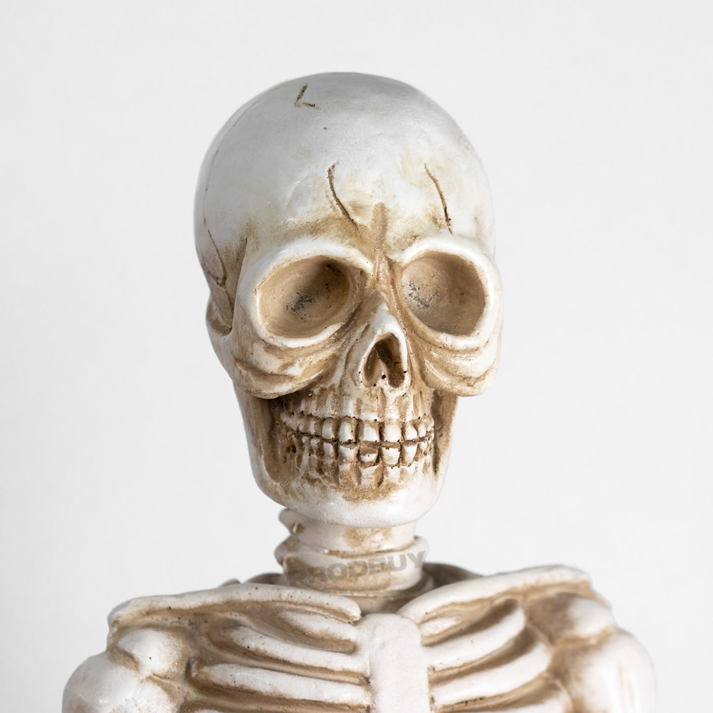 Sitting Skeleton Ornament with Meditating Yoga Pose