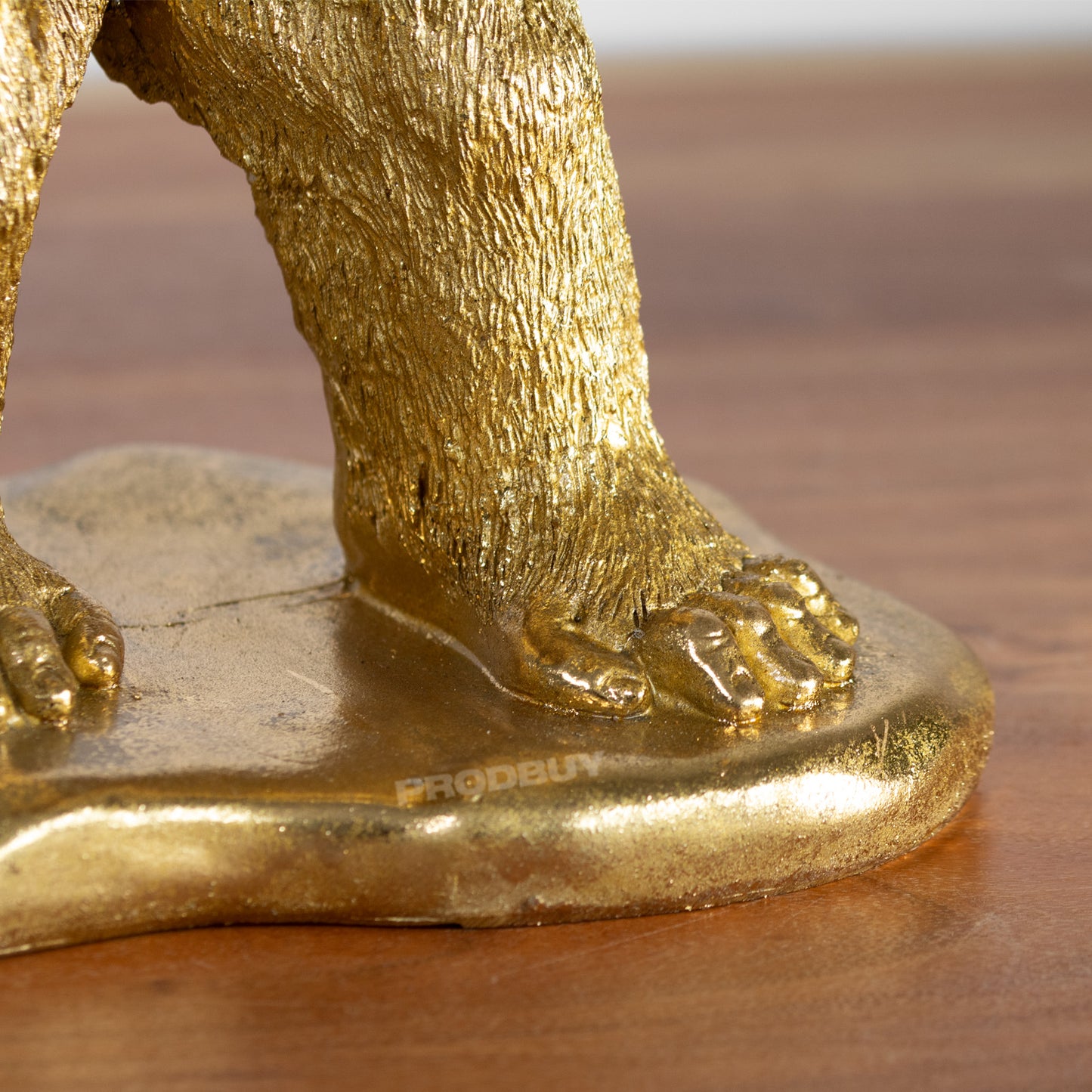 Gorilla Playing Saxophone 39cm Gold Resin Ornament
