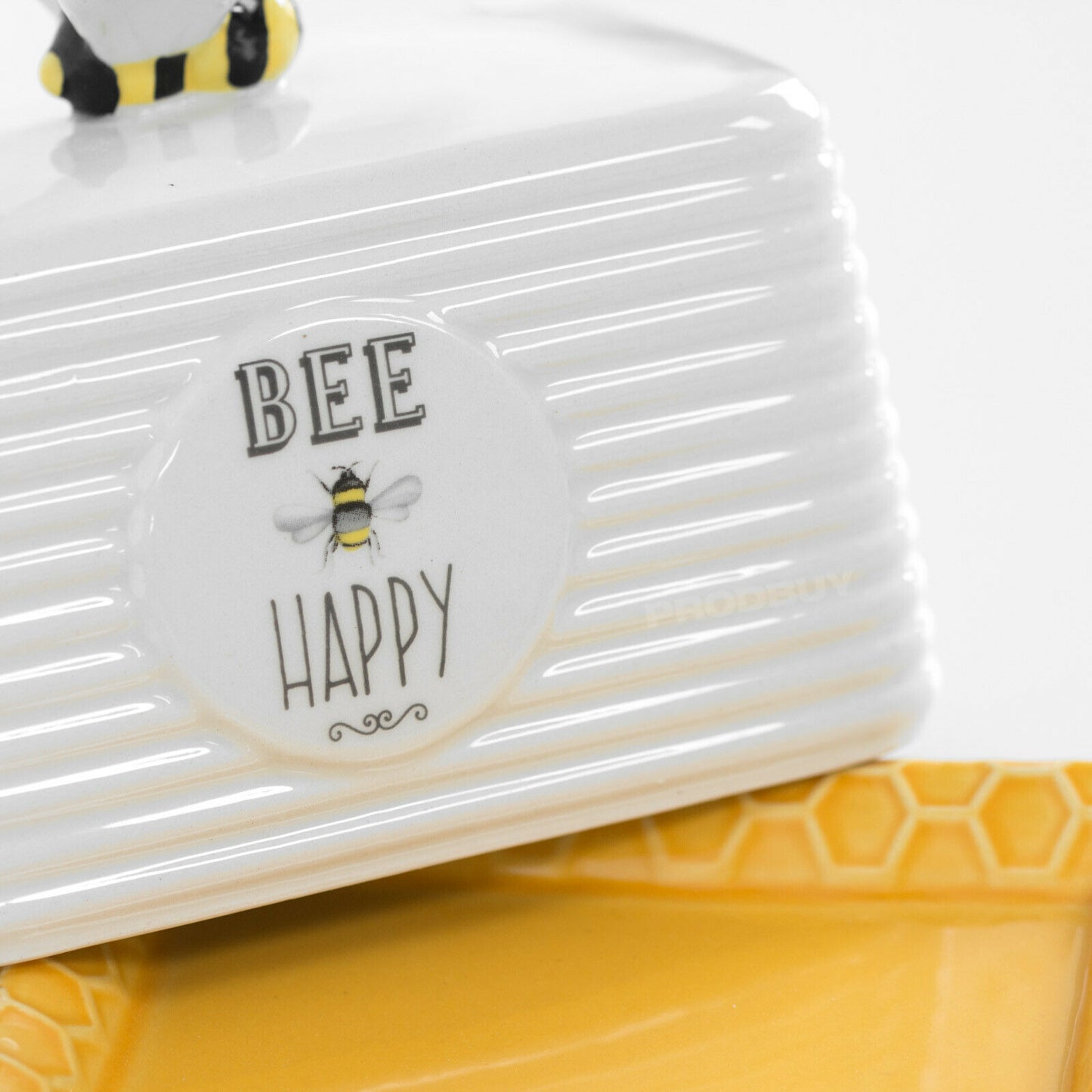 'Bee Happy' Ceramic Butter Dish
