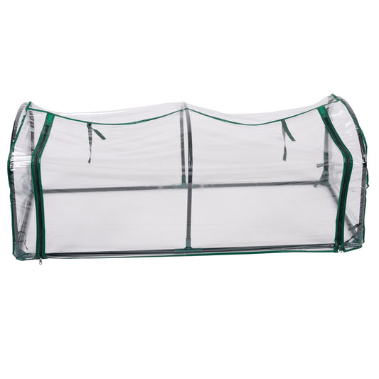 130cm Greenhouse PVC Plastic Poly Tunnel Garden Allotment Vegetable Patch Plant