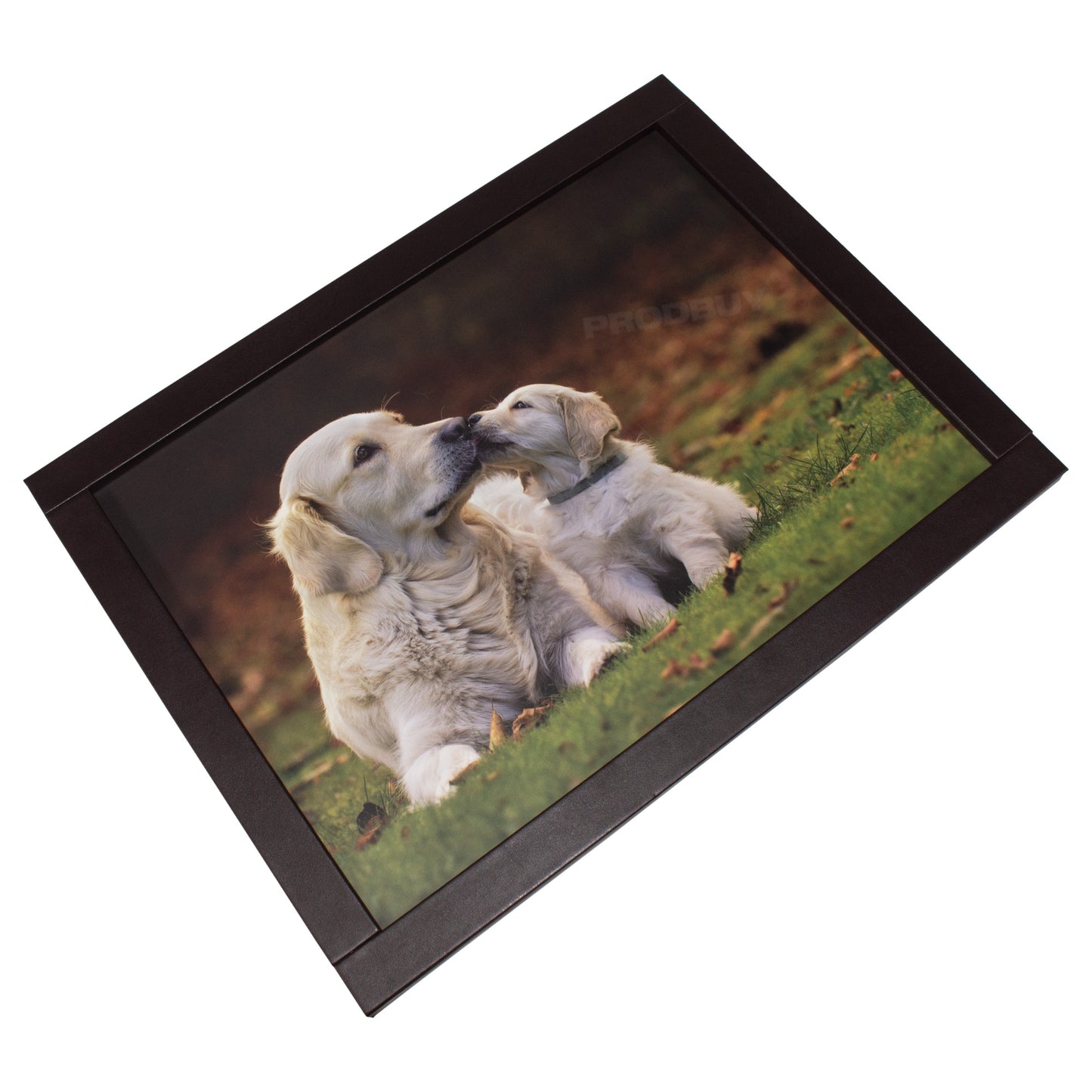 Golden Retrievers Padded Faux Leather Lap Tray