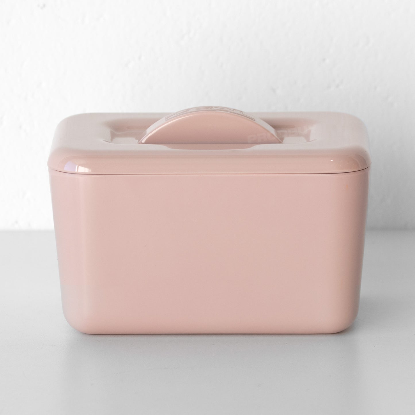 Pastel Pink Melamine Butter Storage Dish with Lid