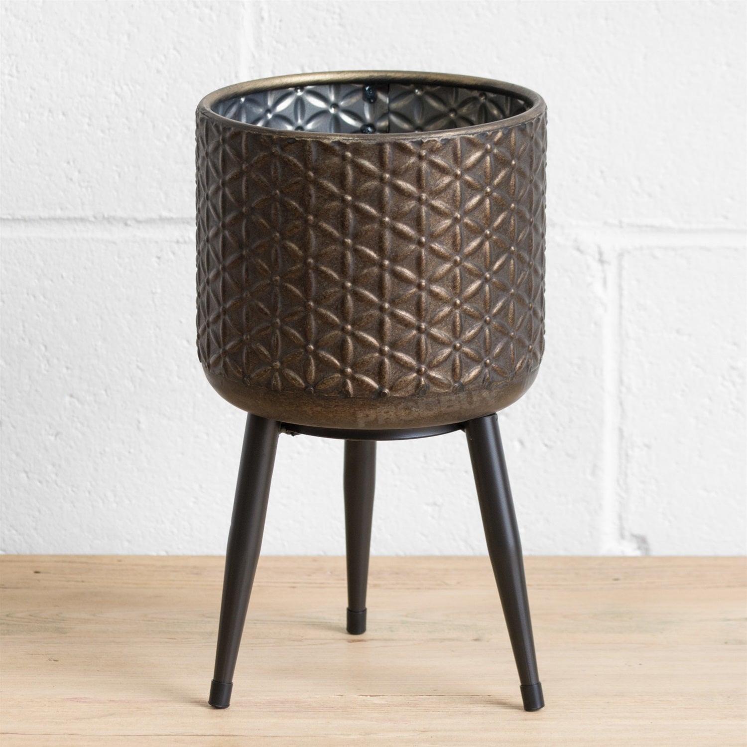 indoor plant pot on legs Industrial Standing Plant Pot with Legs – Robert David Home