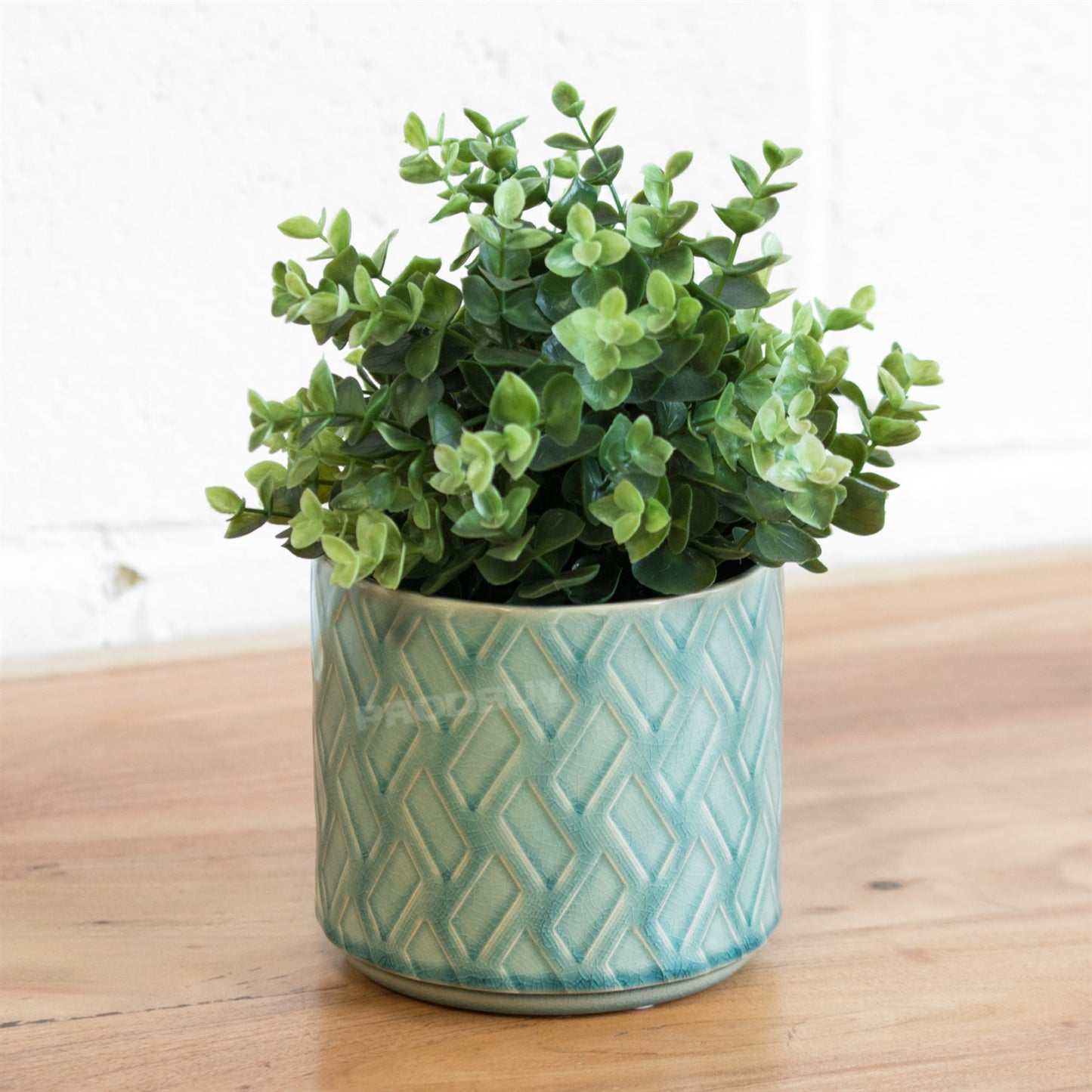 Geometric Crackle Glaze Indoor House Plant Pot Cover Holder Home Decor Planter