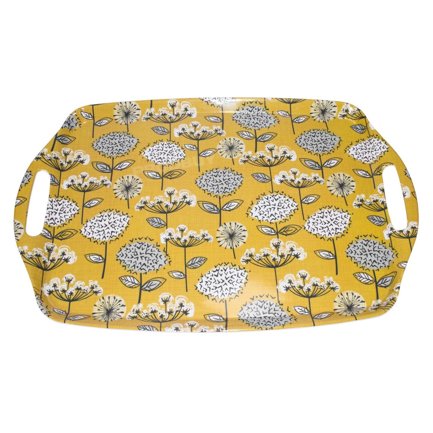 Set of 2 Floral Meadow Large Melamine Serving Trays
