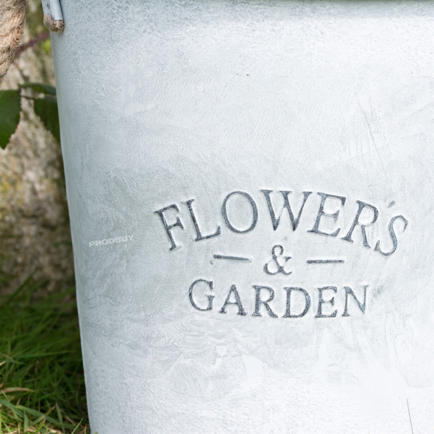 Set of 3 Round Retro Metal Garden Planters