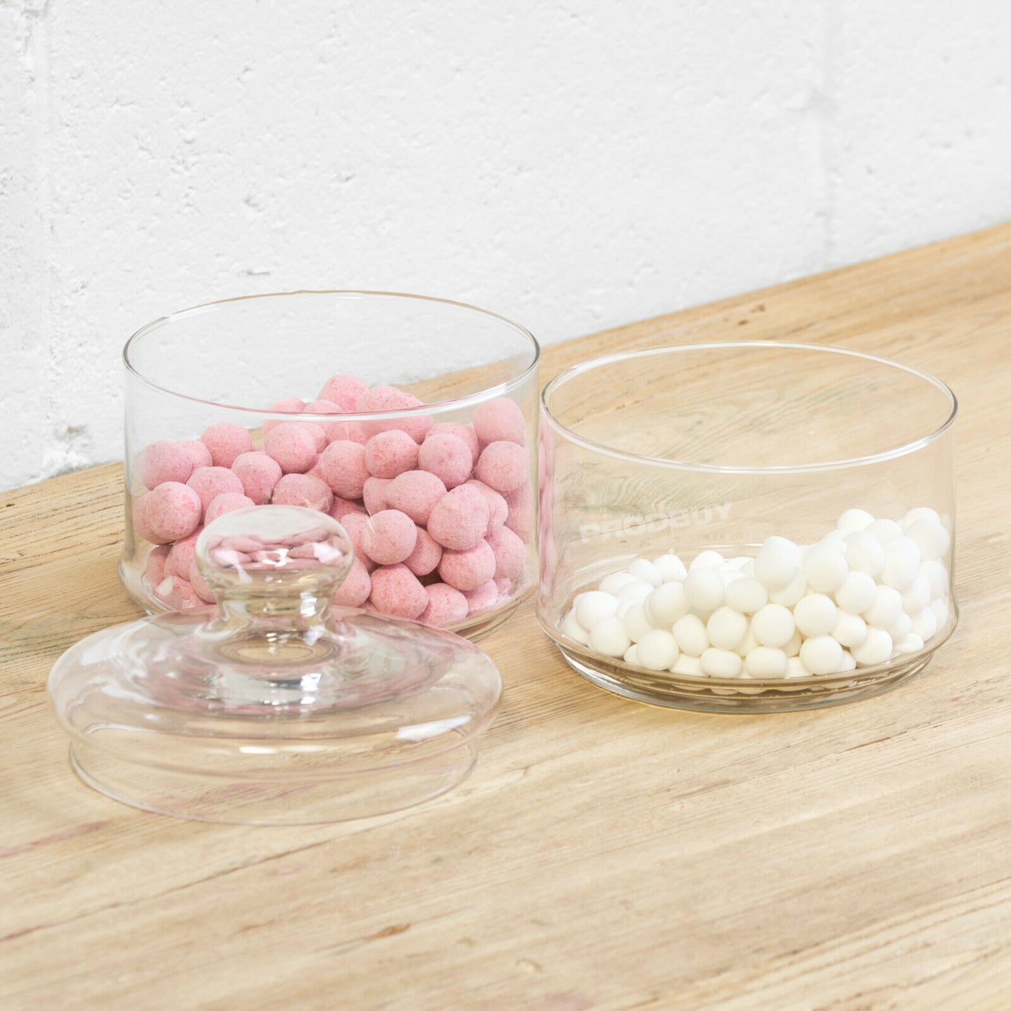 Retro 2 Tier Stackable Glass Storage Jar