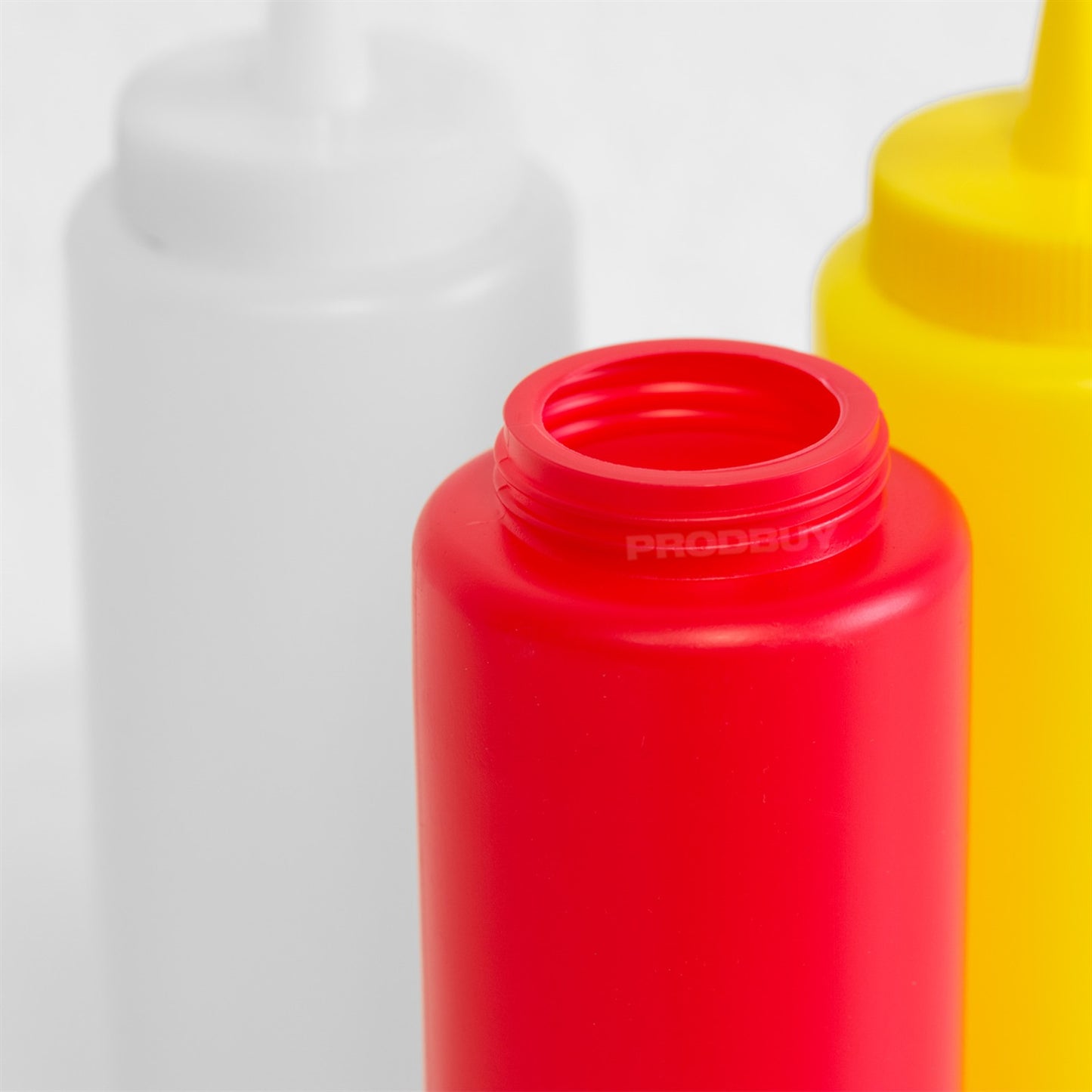 3 x 350ml Sauce Bottles Tomato Ketchup Mustard Mayo Squeeze Squeezey Cafe BBQ